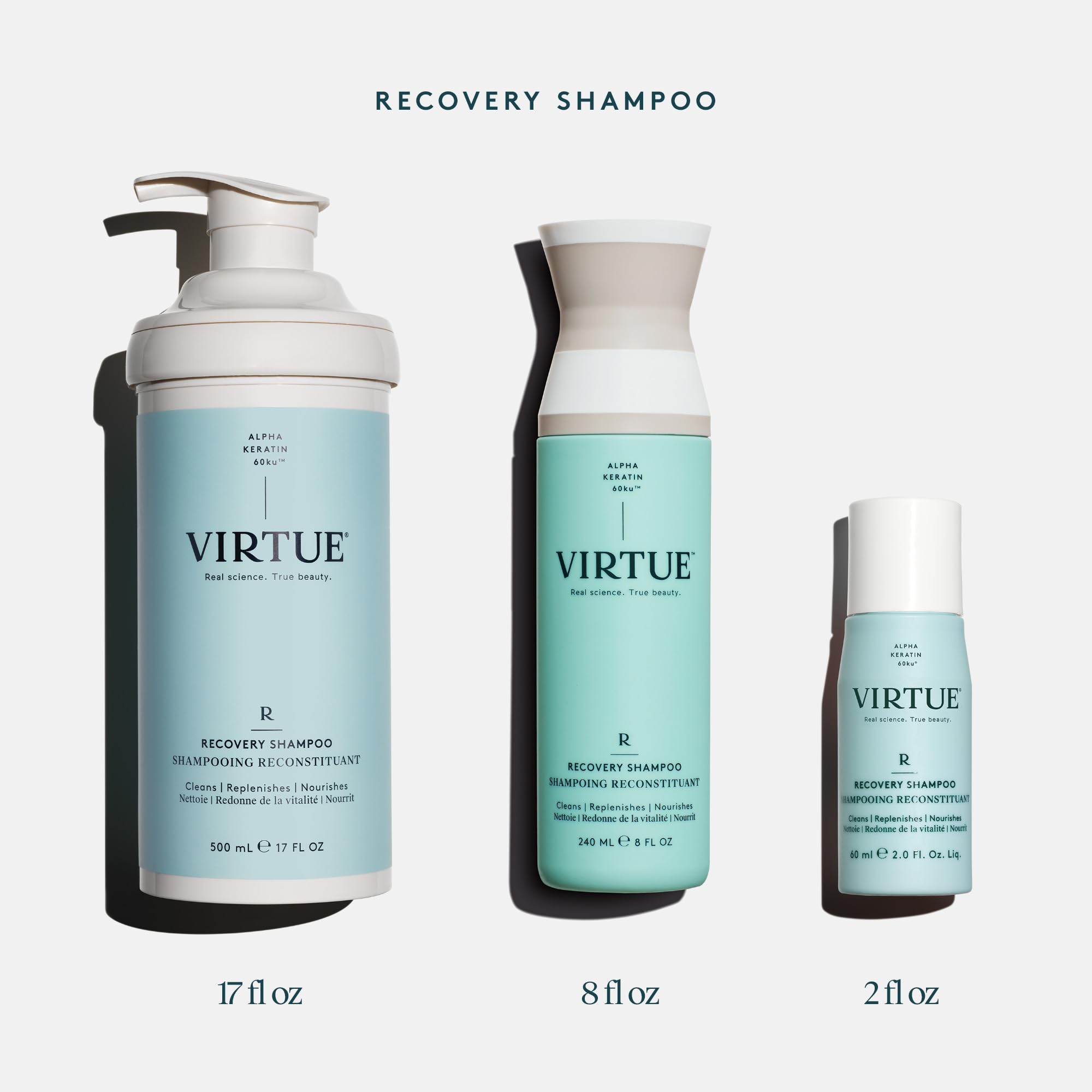 Foto 6 pulgar | Champú Virtue Recovery Sin Sulfatos Con Queratina Y Aceite De Semillas De Baobab - Venta Internacional.