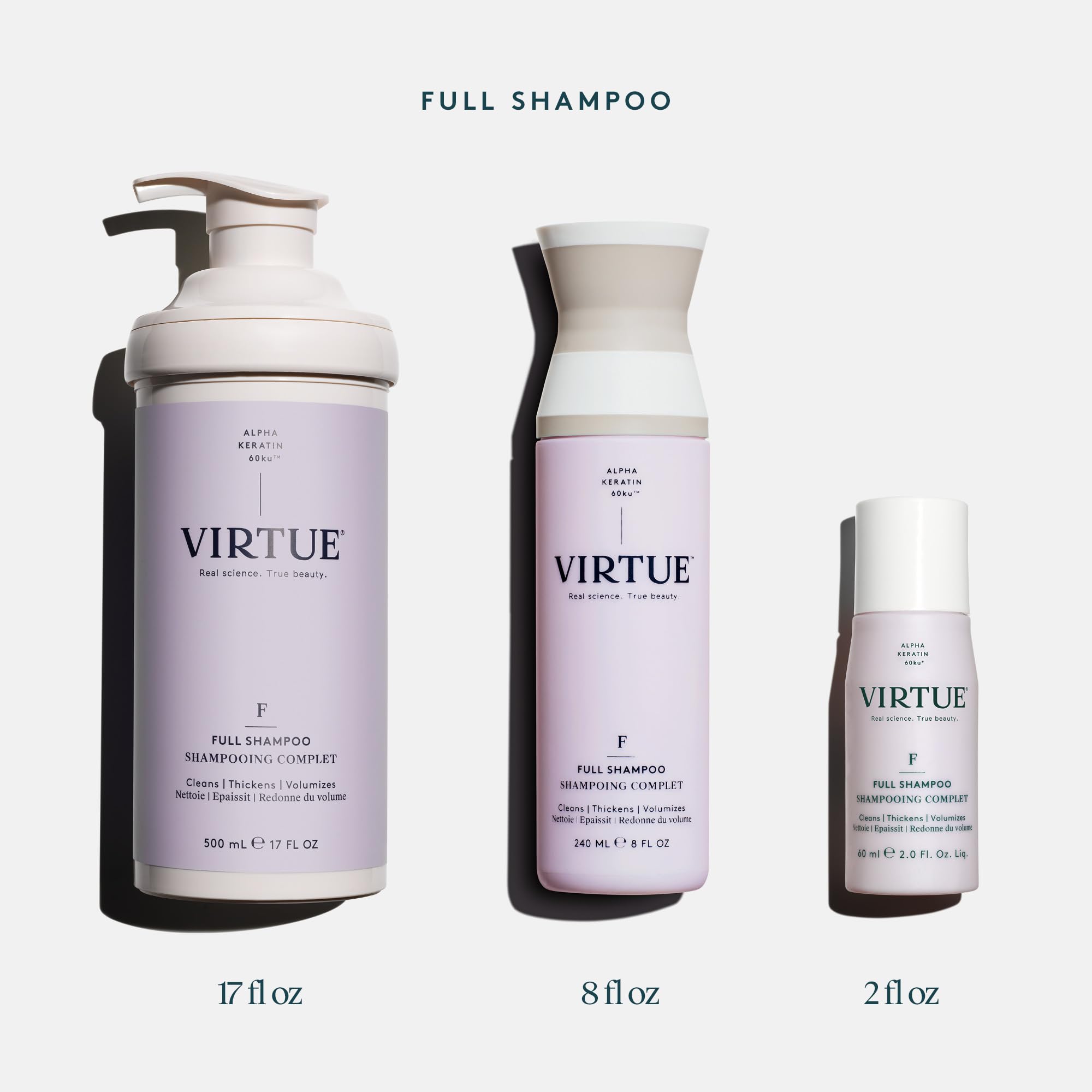 Foto 6 pulgar | Champú Virtue Full Voluminizing Para Espesar El Cabello, 60 Ml, Sin Sulfatos - Venta Internacional.
