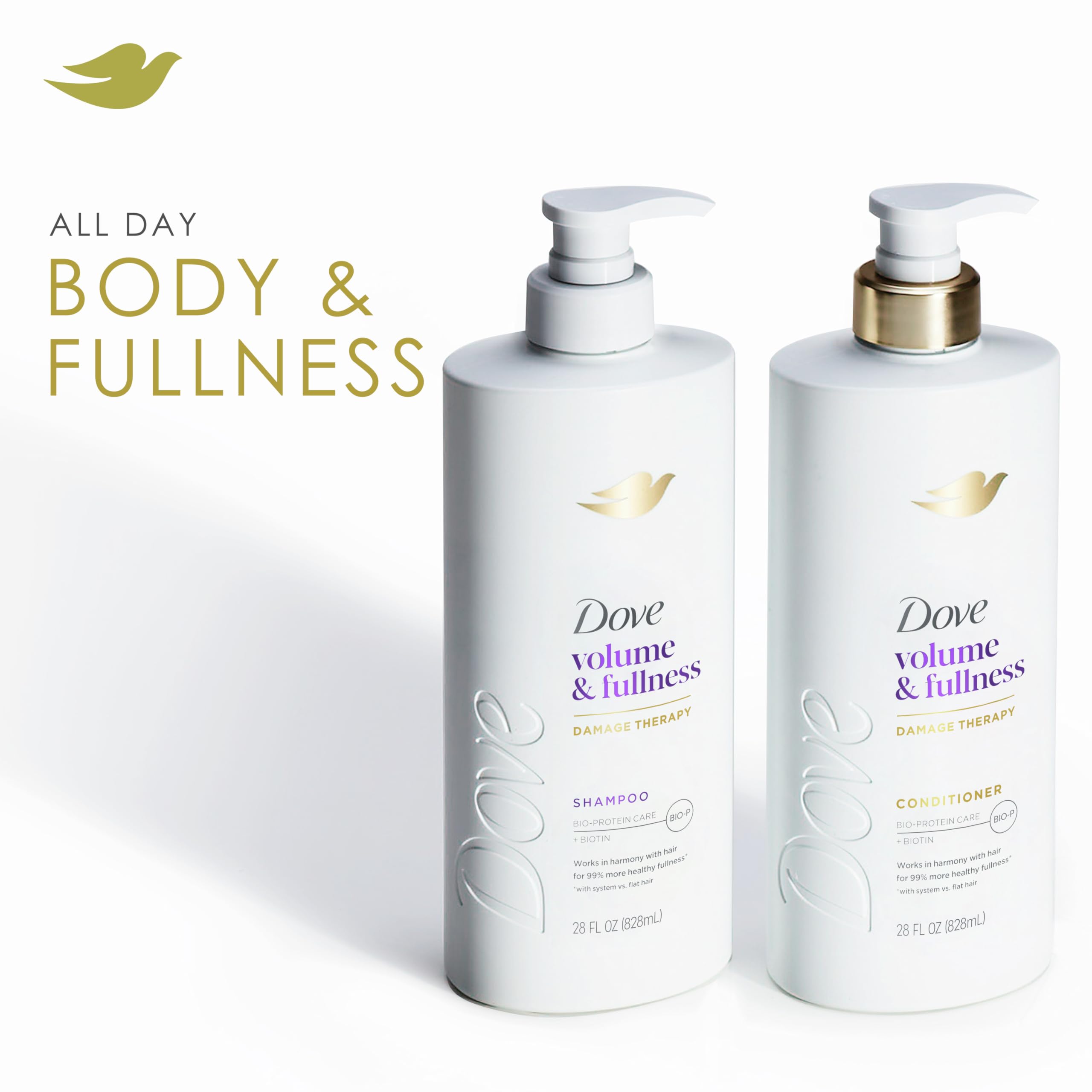 Foto 3 pulgar | Champú Dove Volume & Fullness Para Cabello Fino Y Fino 828 Ml - Venta Internacional.