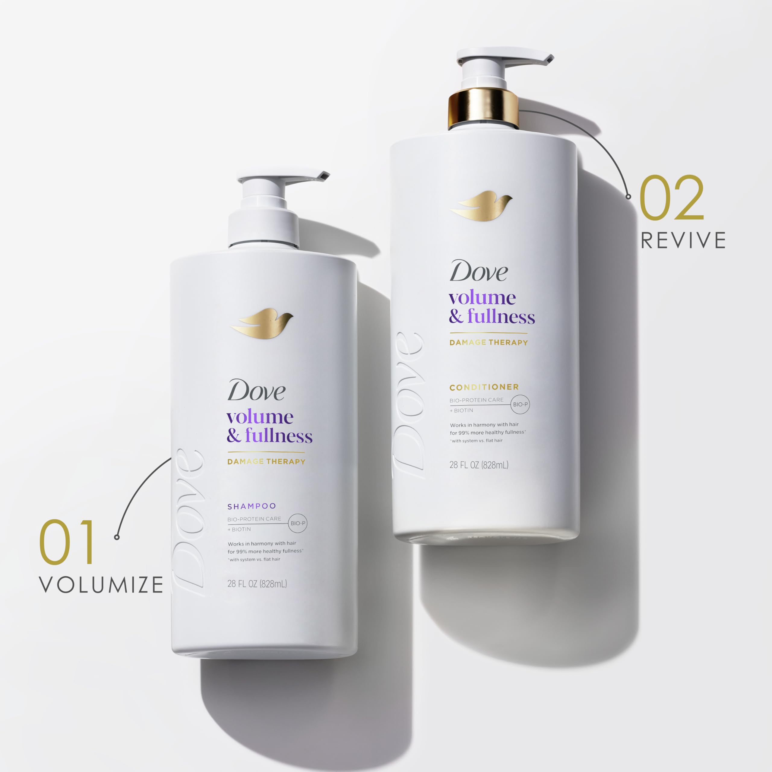 Foto 8 pulgar | Champú Dove Volume & Fullness Para Cabello Fino Y Fino 828 Ml - Venta Internacional.