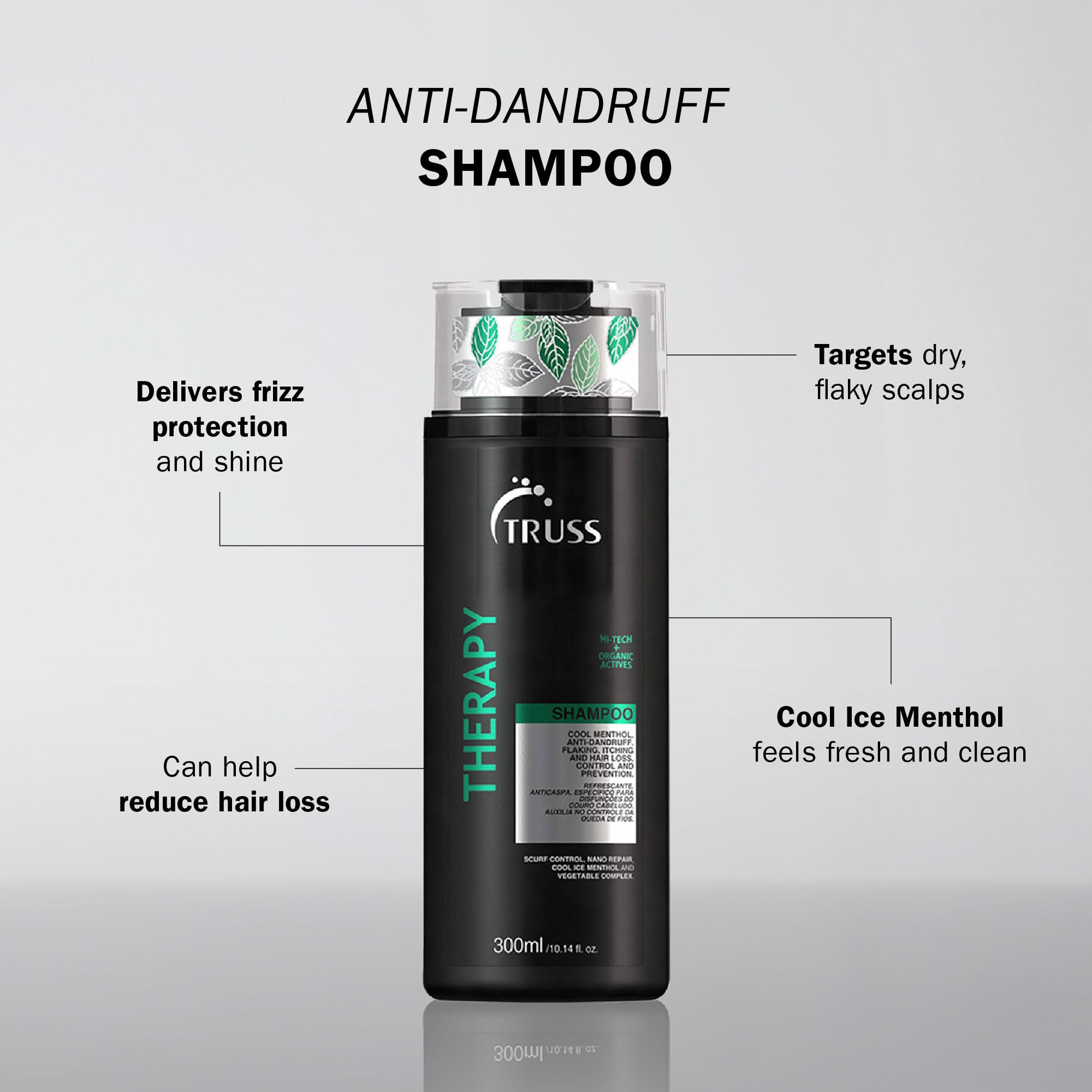 Foto 3 pulgar | Champú Truss Therapy Anticaspa Para Cuero Cabelludo Seco, 300 Ml - Venta Internacional.