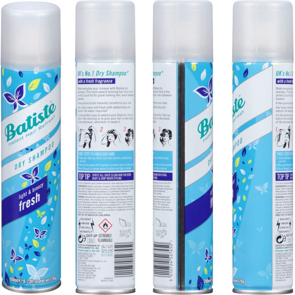 Foto 4 pulgar | Champú Batiste Dry Fresh 199 Ml (paquete De 3) - Venta Internacional.