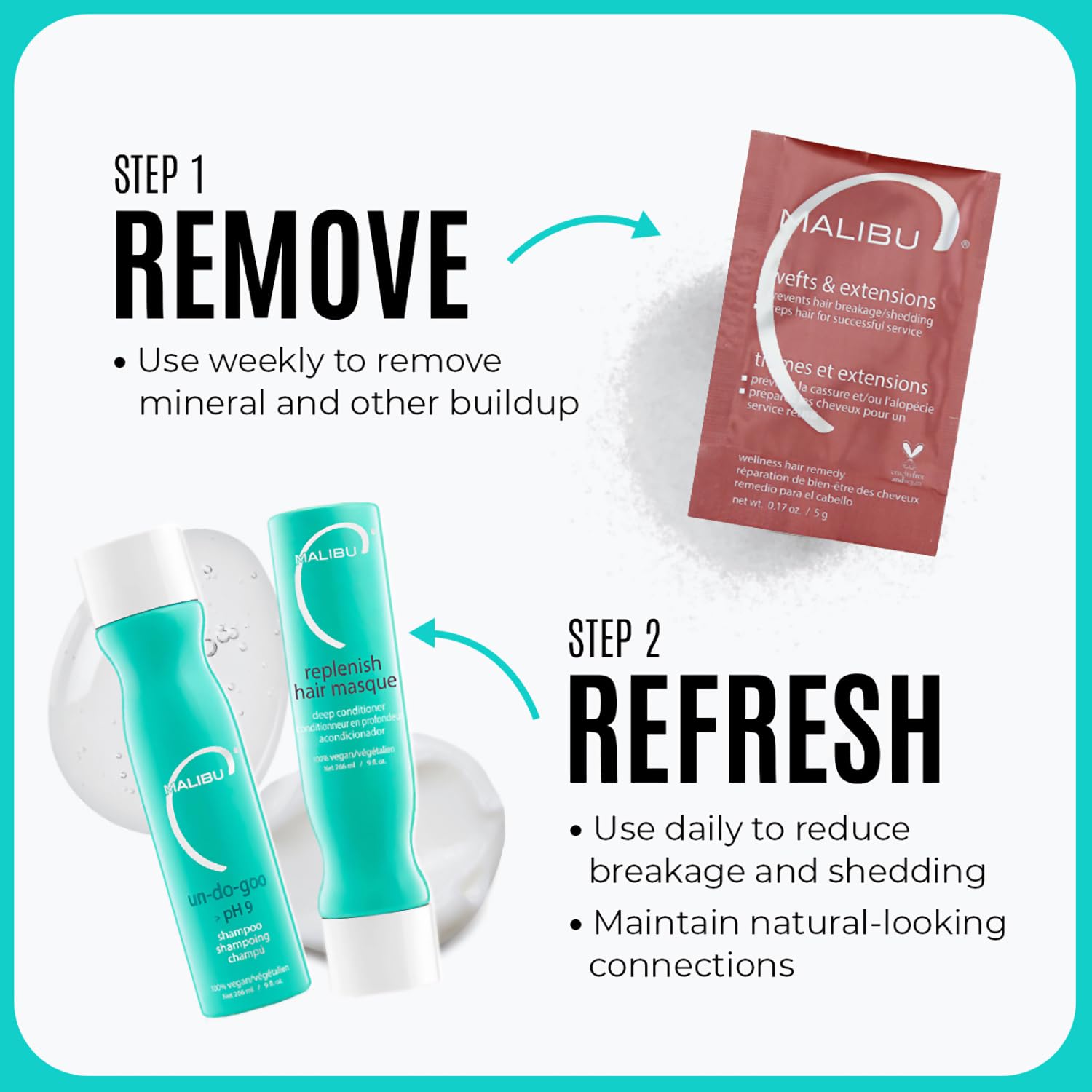 Foto 5 pulgar | Champú Para El Cabello Malibu C Un-do-goo Sin Sulfatos, 1 Litro - Venta Internacional.