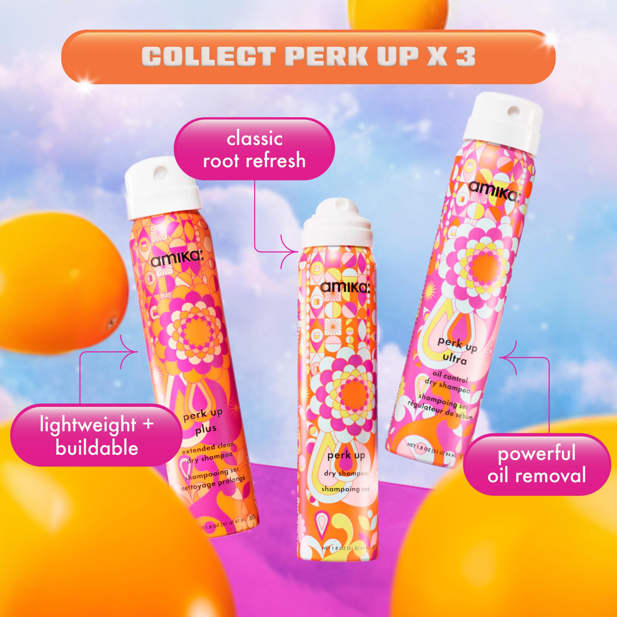Foto 3 pulgar | Set de Prueba de Champú Seco Amika Perk Up Pursuit - Venta Internacional