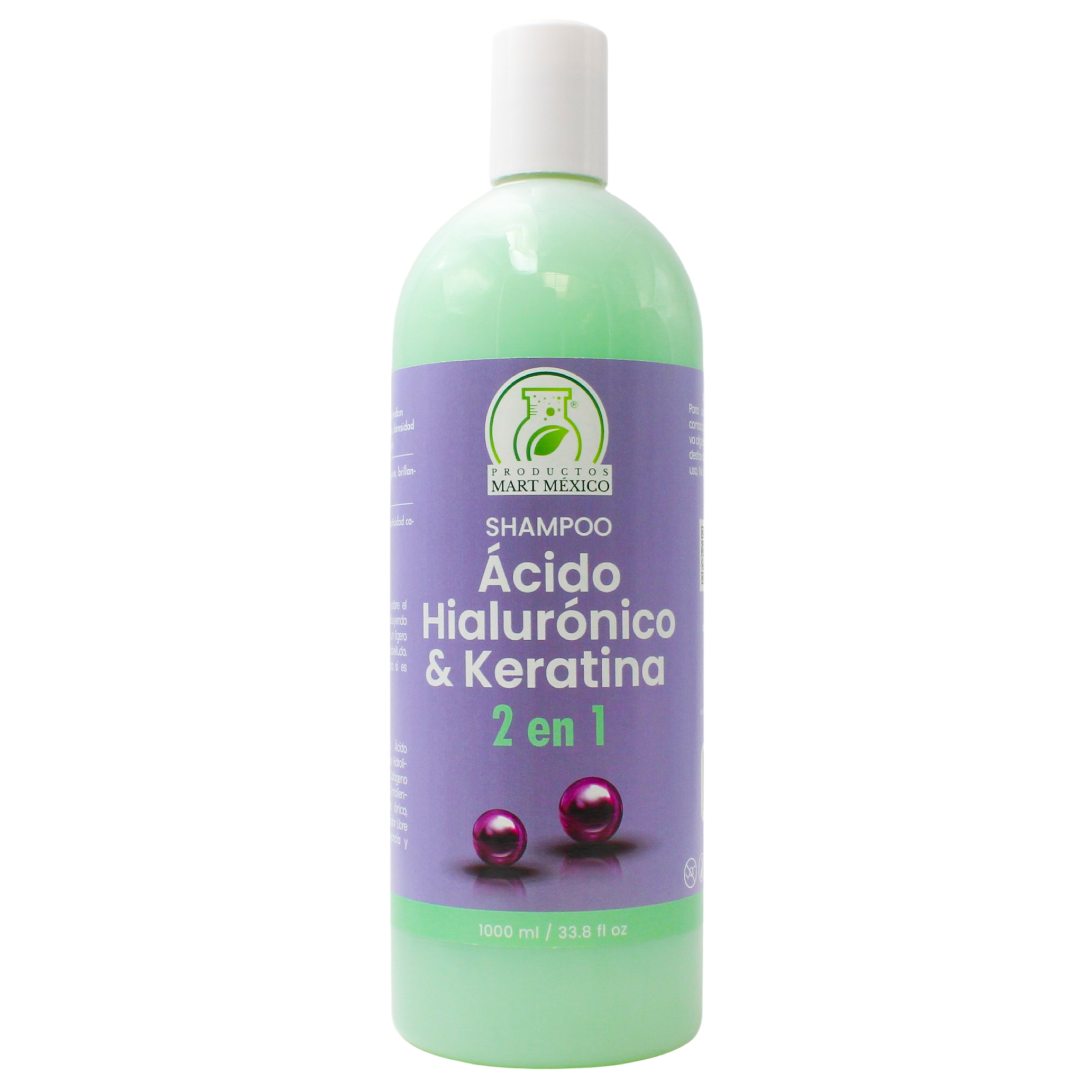 Shampoo Productos Mart México de Acido Hialurónico & Keratina Capilar Brillo 1 l