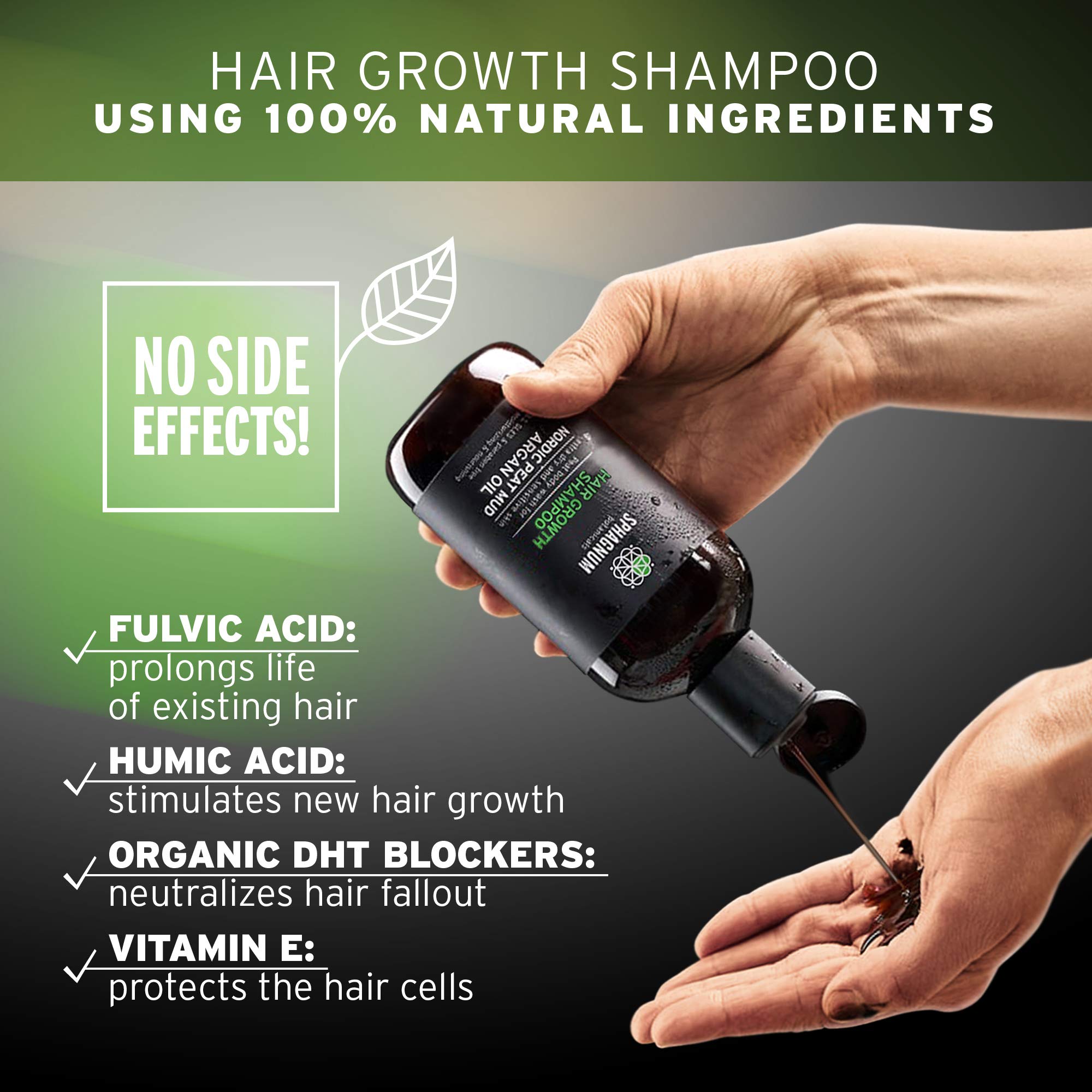 Foto 5 pulgar | Champú Sphagnum Botanicals Para El Crecimiento Del Cabello con Biotina - Venta Internacional
