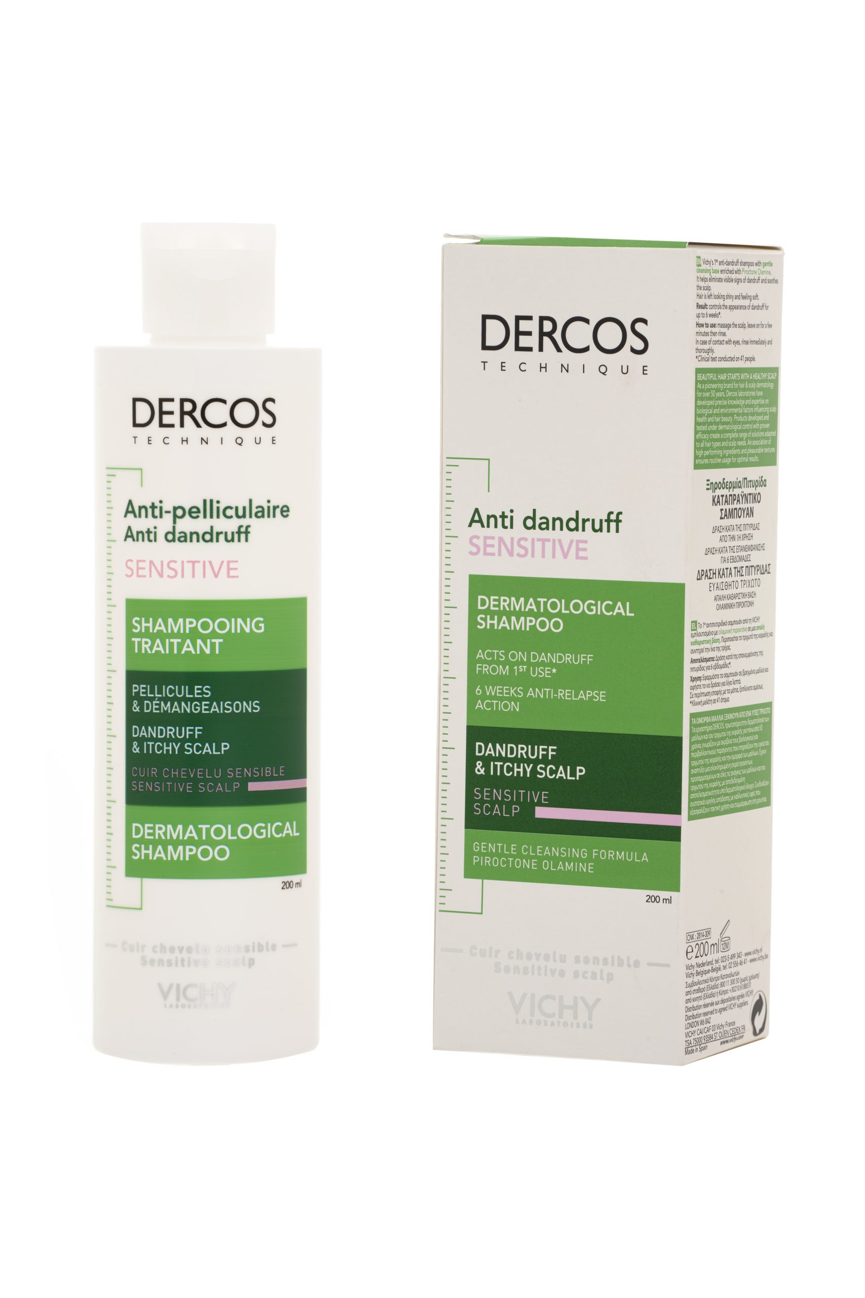 Foto 3 pulgar | Vichy Dercos Shampoo Anticaspa Sensible 200ml