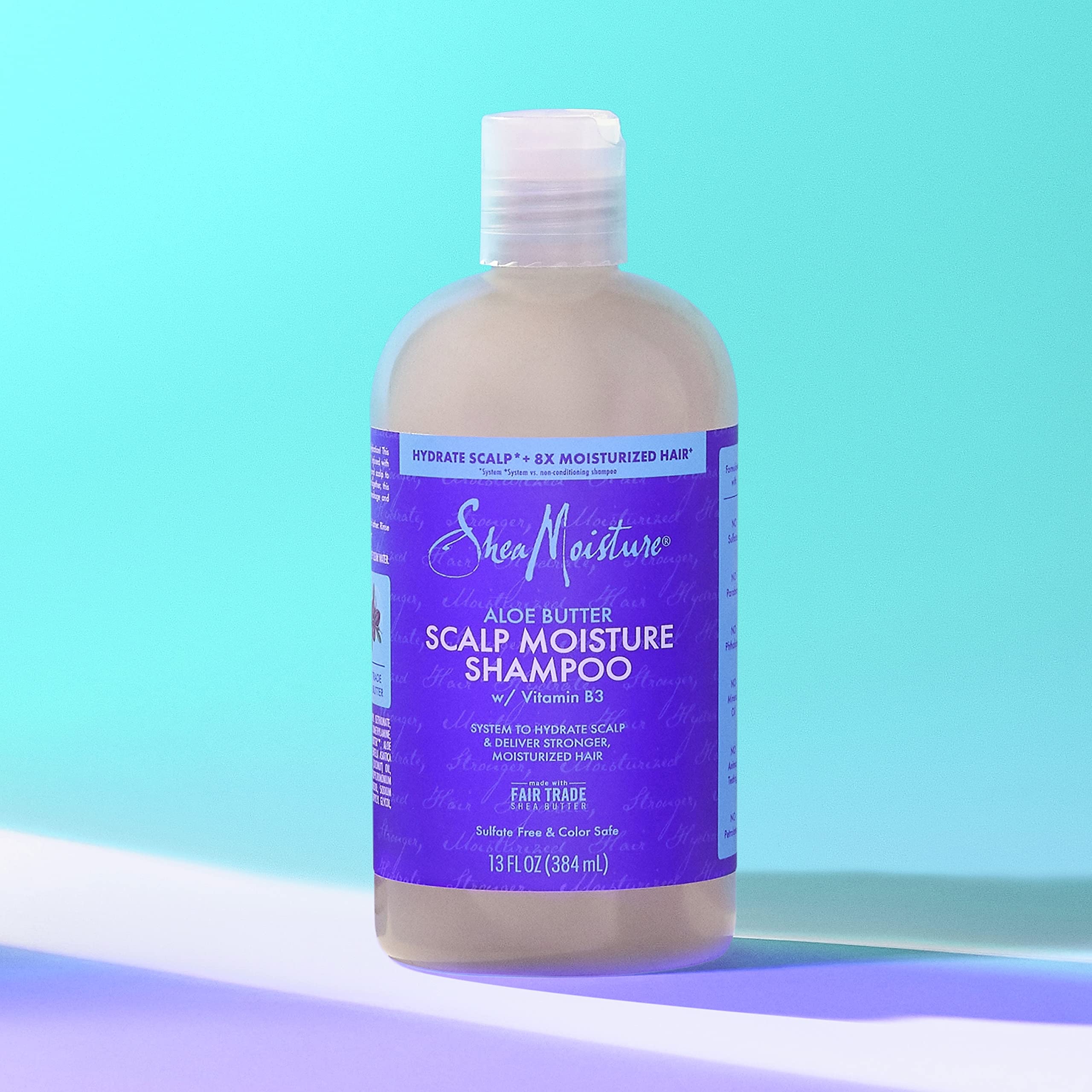 Foto 6 pulgar | Champú Sheamoisture, Hidratante Para El Cuero Cabelludo, Mantequilla De Aloe Y Vitamina B3, 385 Ml - Venta Internacion