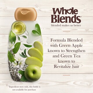 Foto 3 | Champú Garnier Whole Blends De Manzana Verde Y Té Verde 370 Ml - Venta Internacional.