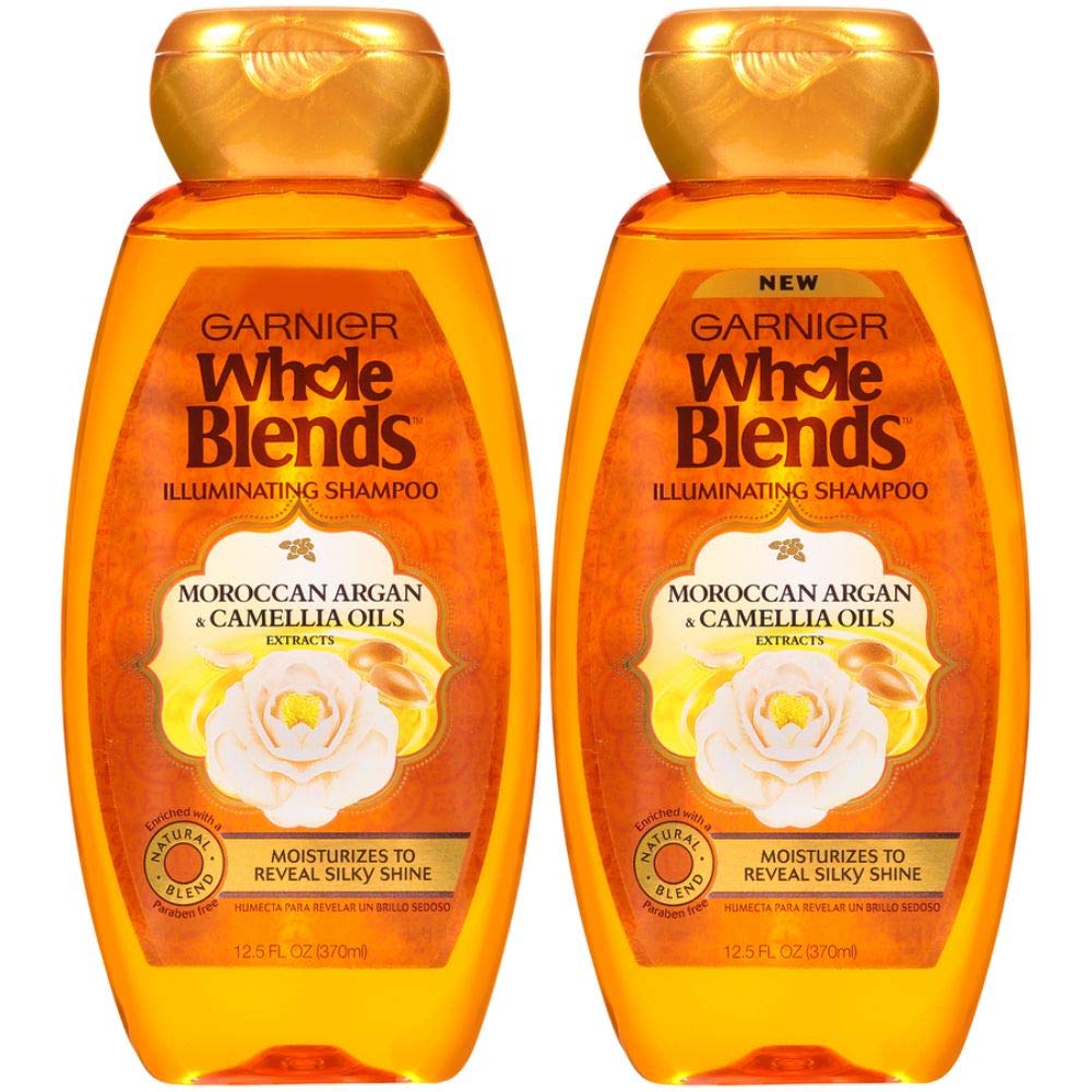 Champú Garnier Whole Blends Illuminating 370 Ml Con Aceite De Argán - Venta Internacional.