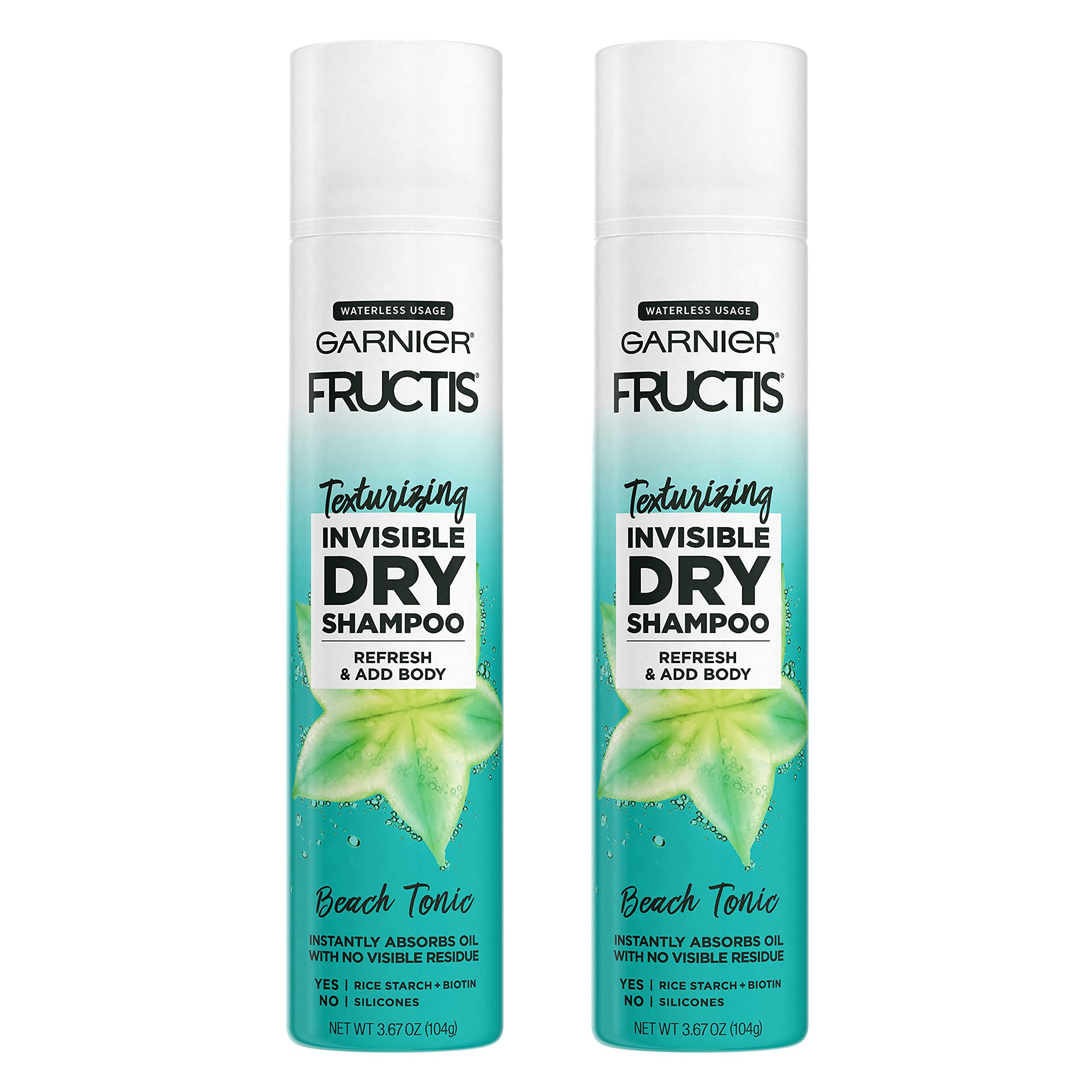 Foto 2 pulgar | Champú Seco Garnier Fructis Beach Tonic 130 Ml, Paquete De 2 - Venta Internacional.