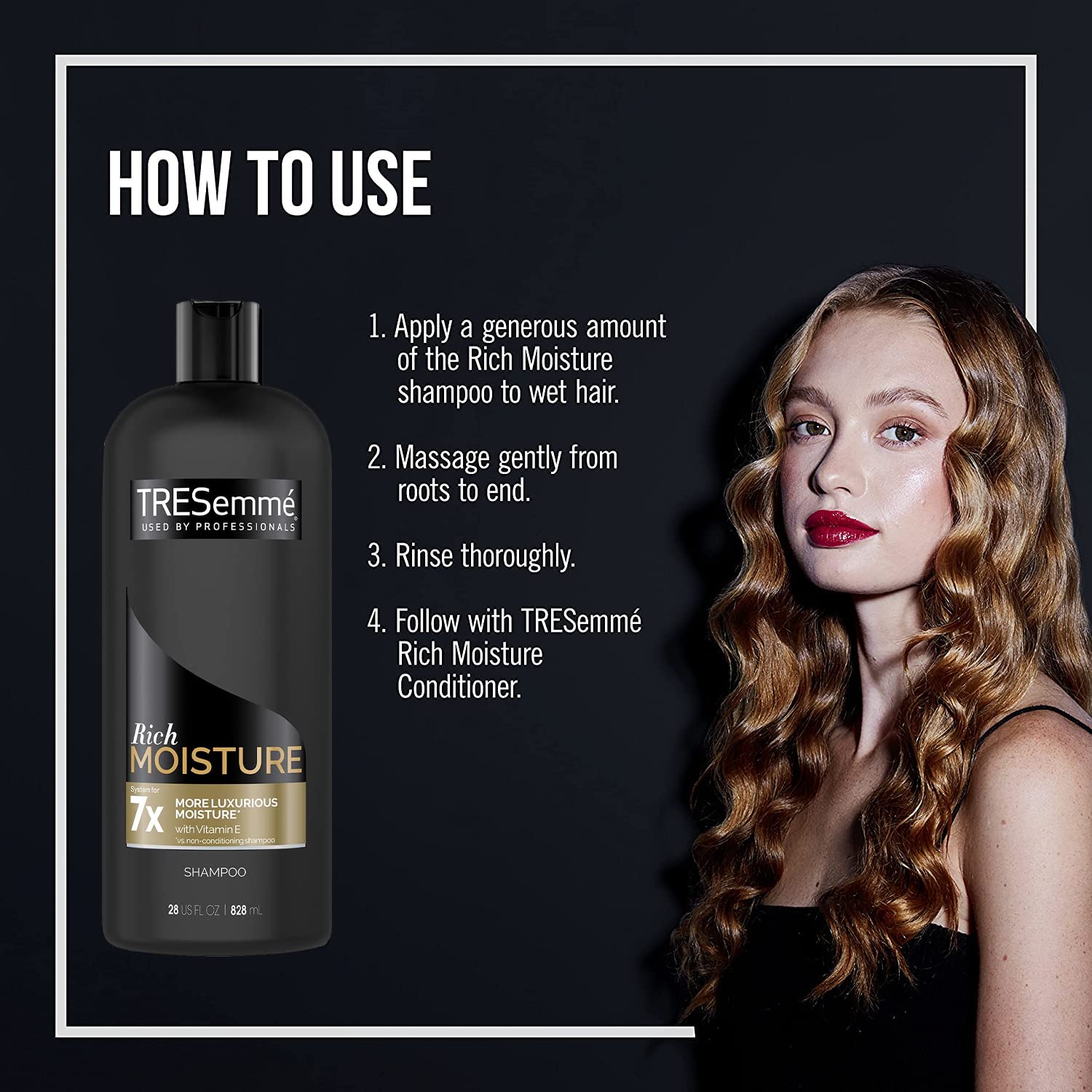Foto 7 | Champú Tresemmé Rich Moisture Hydrating Para Cabello Seco 828ml - Venta Internacional.