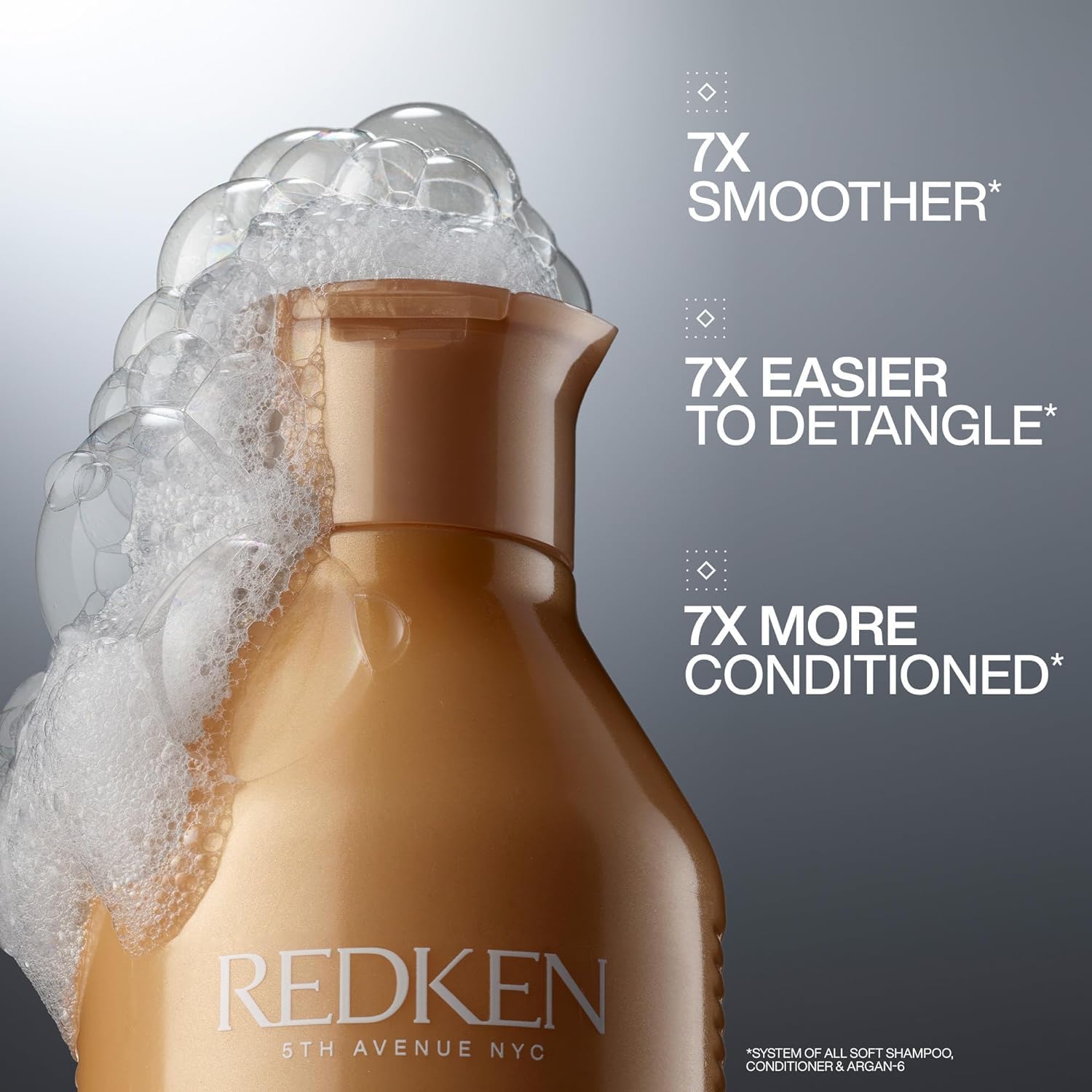 Foto 4 pulgar | Champú Redken All Soft Con Aceite De Argán, Tamaño De Viaje, 50 Ml - Venta Internacional.
