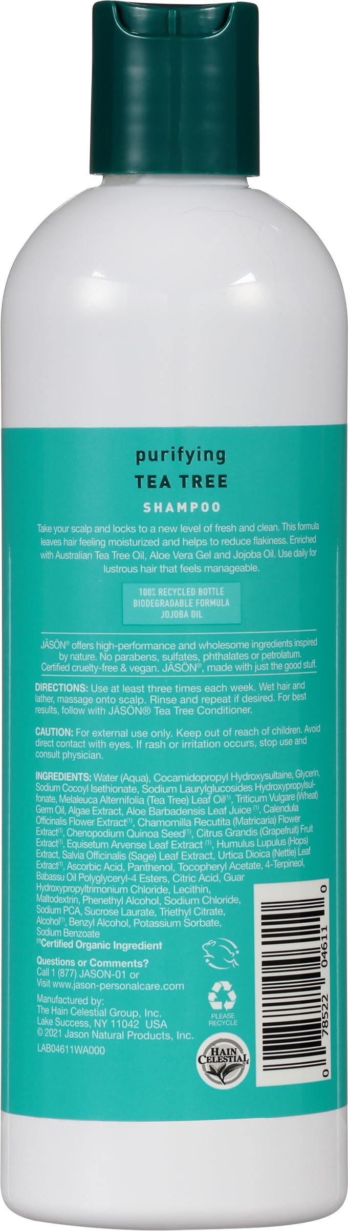 Foto 3 pulgar | Champú Jason Tea Tree 355 Ml - Venta Internacional.