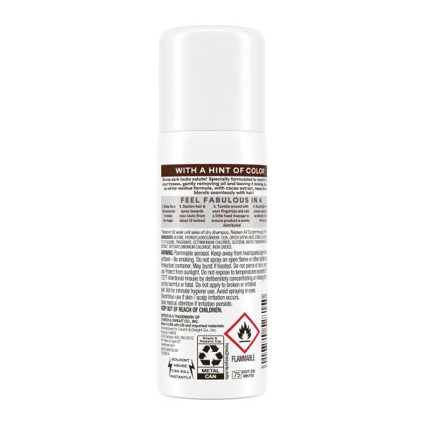 Foto 5 pulgar | Shampoo en Seco Batiste Dark Mini 30 gr 3 Piezas-Venta Internacional