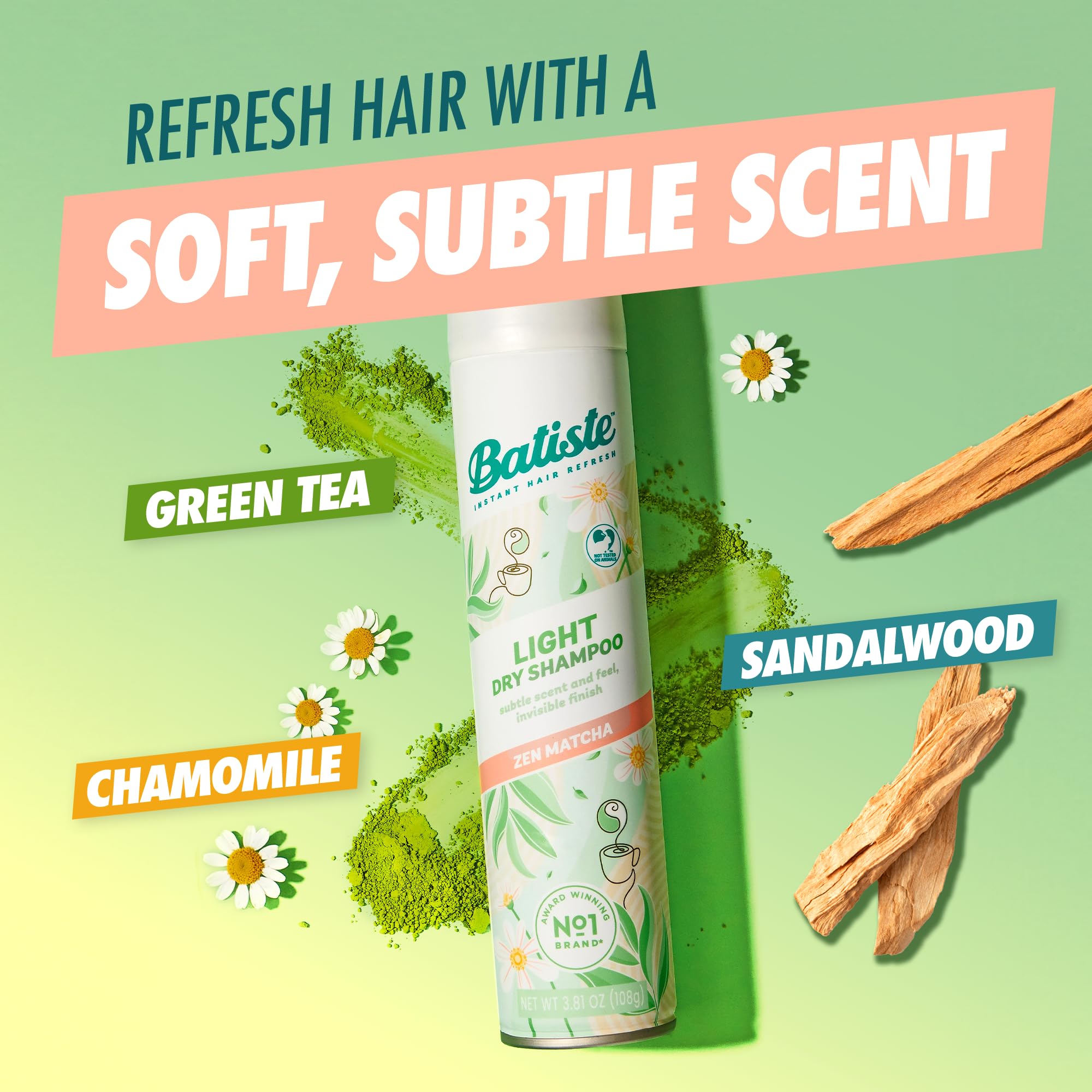 Foto 3 pulgar | Champú Seco Batiste Light Zen Matcha 112ml - Venta Internacional.