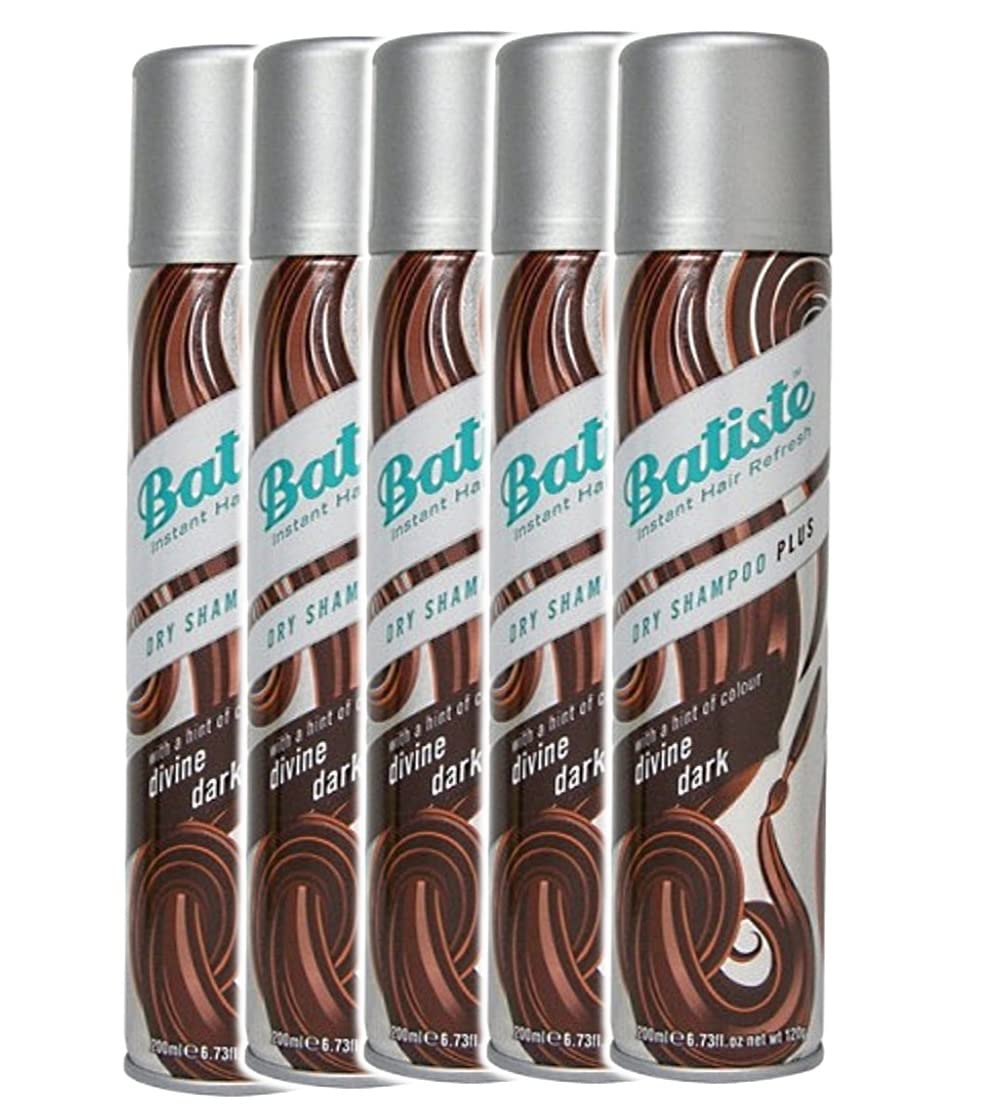 Foto 2 pulgar | Shampoo en Seco Batiste Dark & Deep Brown 200 ml de 5 Piezas-Venta Internacional