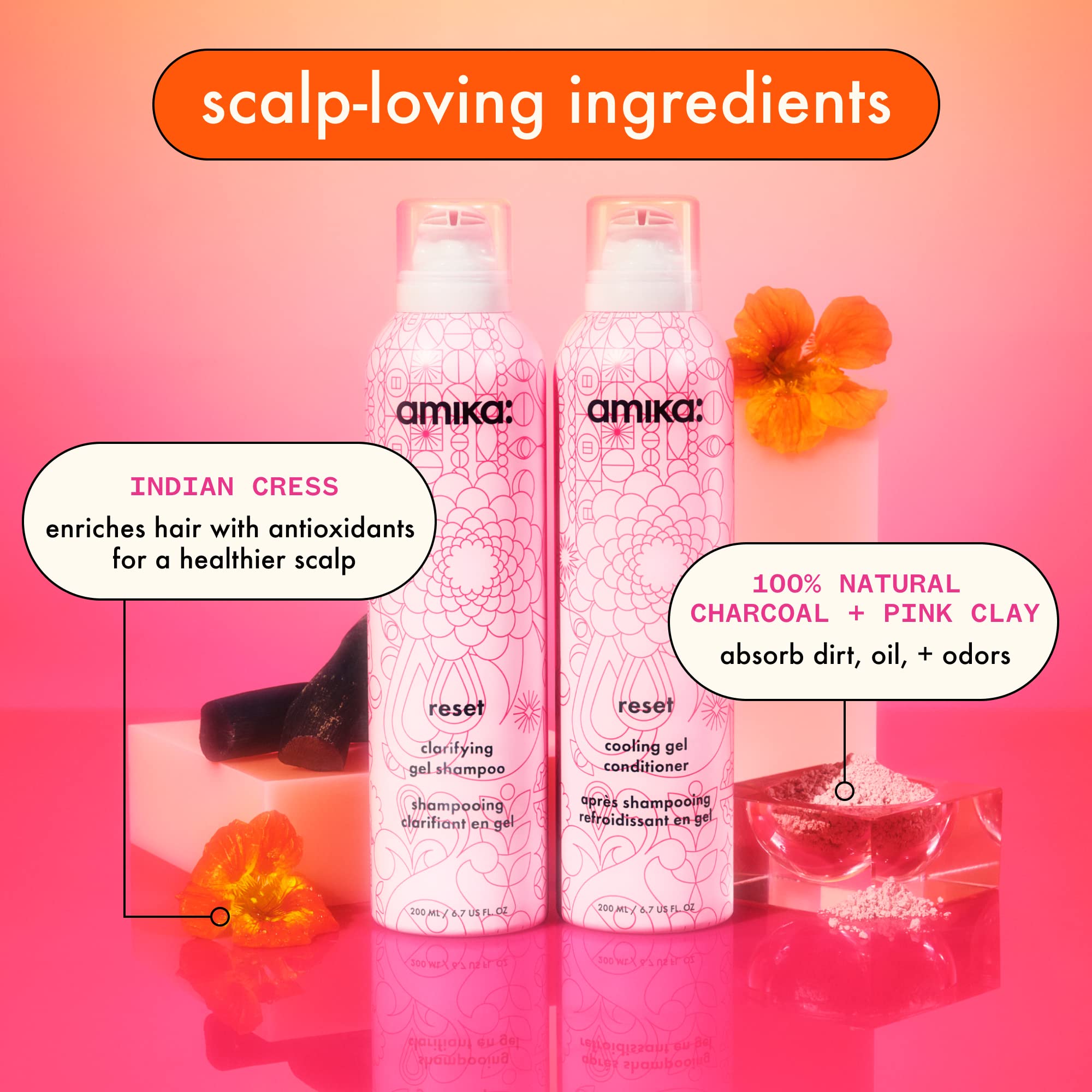 Foto 5 pulgar | Champú Amika Reset Gel Clarificante 200 Ml - Venta Internacional.