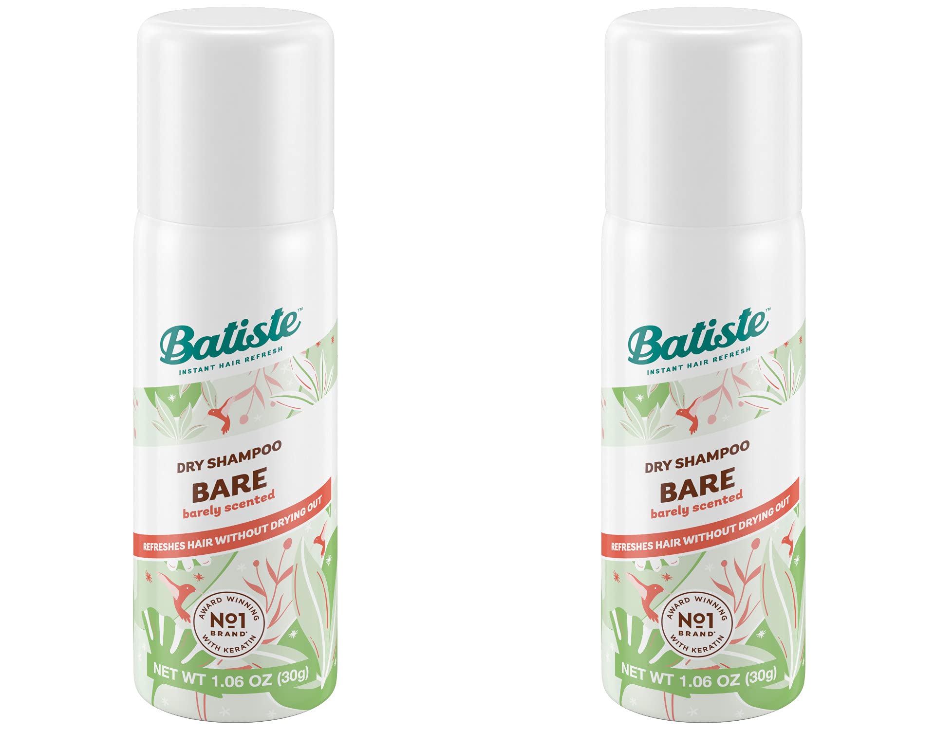 Foto 2 pulgar | Shampoo en Seco Batiste Bare Mini Travel de 30 g 2 Piezas-Venta Internacional
