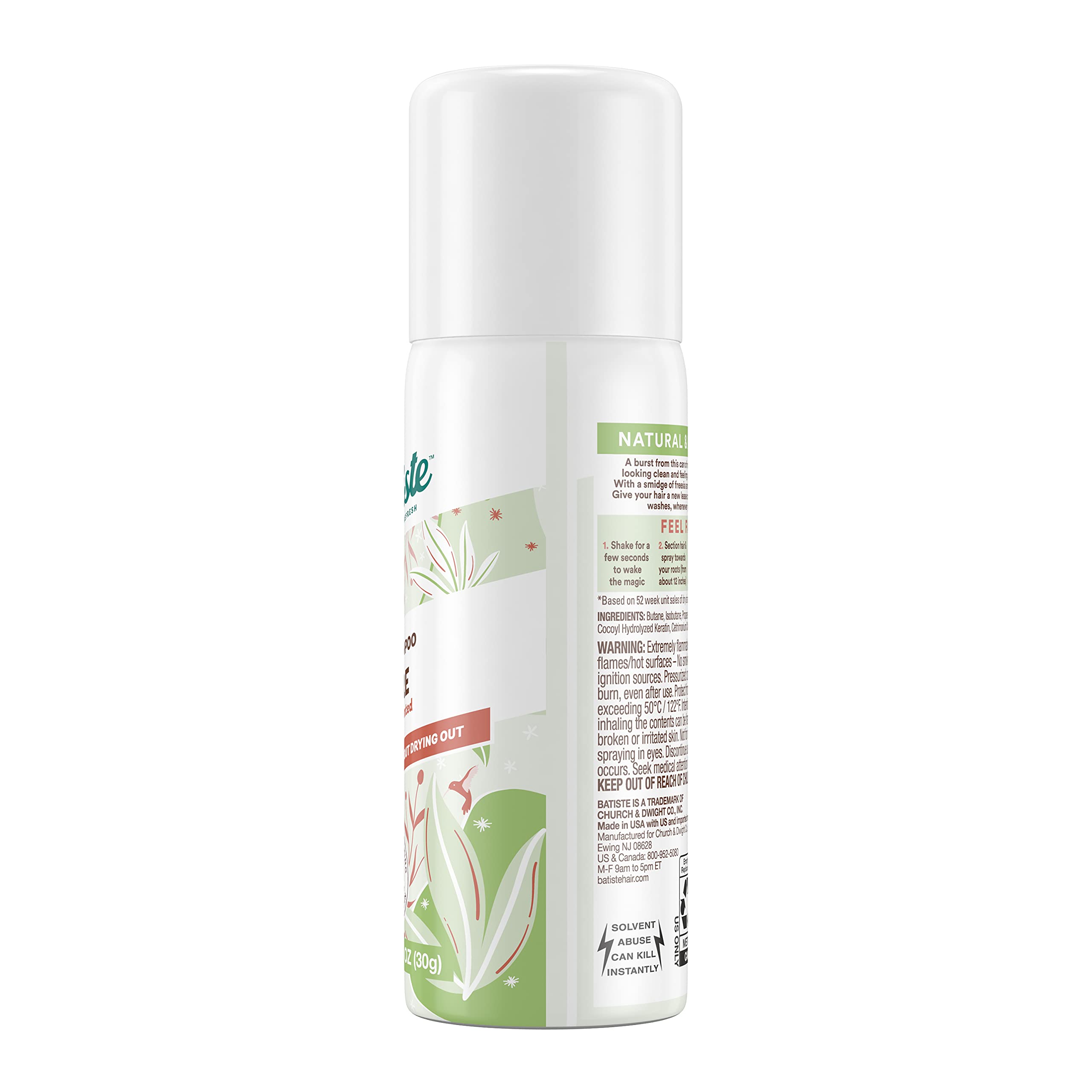 Foto 3 pulgar | Shampoo en Seco Batiste Bare Mini Travel de 30 g 2 Piezas-Venta Internacional