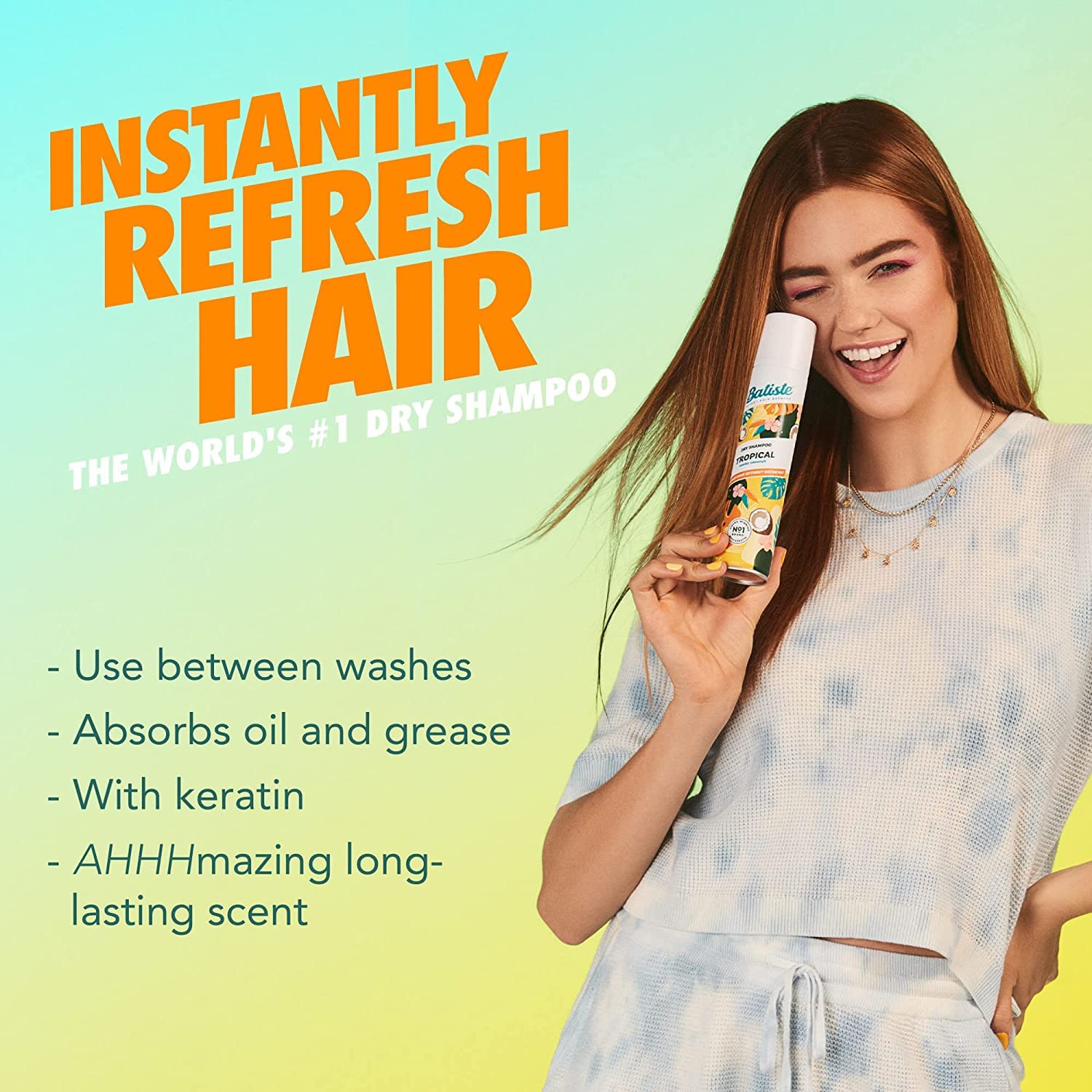 Foto 3 pulgar | Shampoo en Seco Batiste Tropical Fragrance 200 Ml 3 Piezas-Venta Internacional