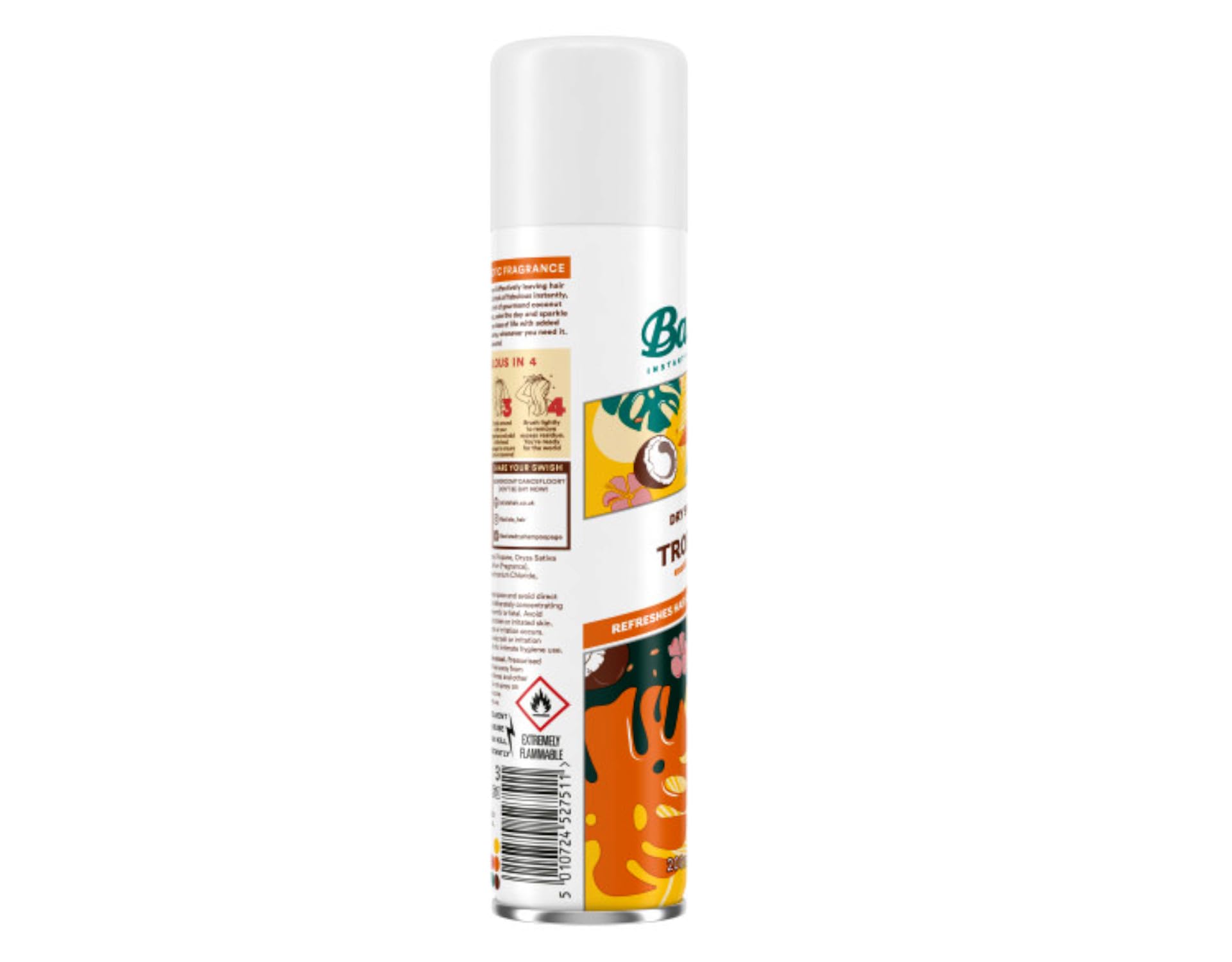 Foto 6 pulgar | Shampoo en Seco Batiste Tropical Fragrance 200 Ml 2 Piezas-Venta Internacional