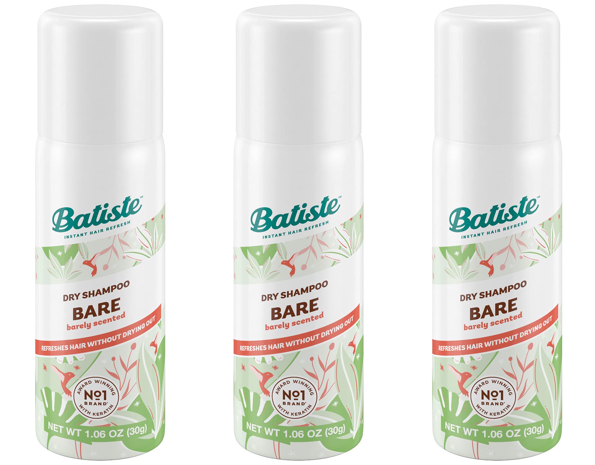 Foto 2 pulgar | Champú Seco Batiste Bare Mini Travel Tamaño 30g Paquete de 3 - Venta Internacional