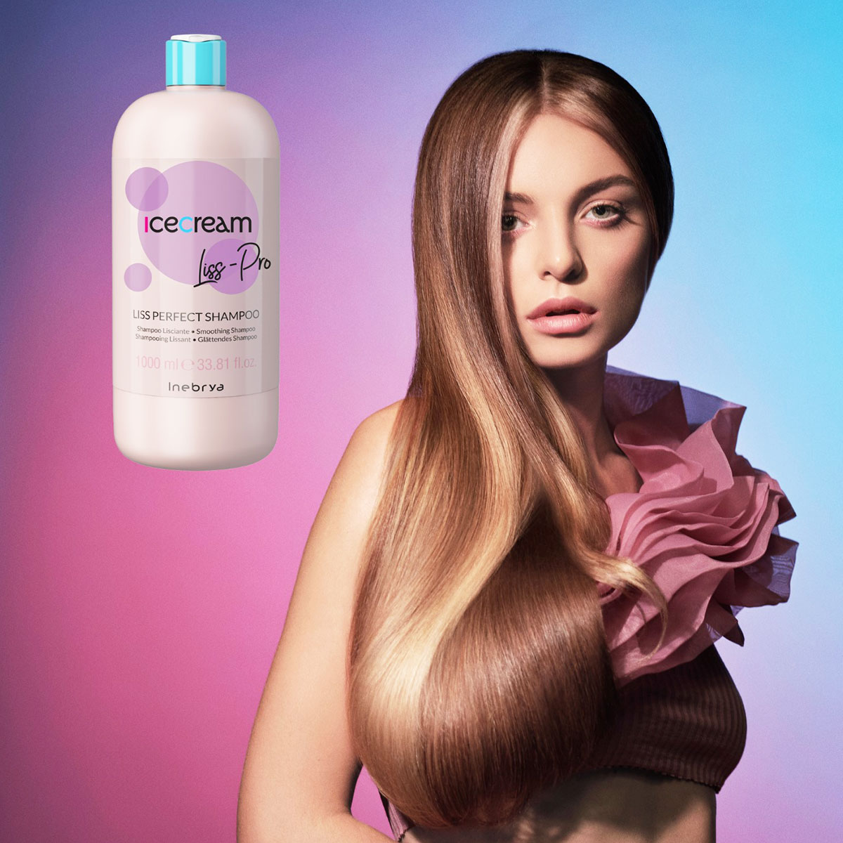 Foto 5 pulgar | Shampoo Alisante Inebrya Liss Perfect 1000ml