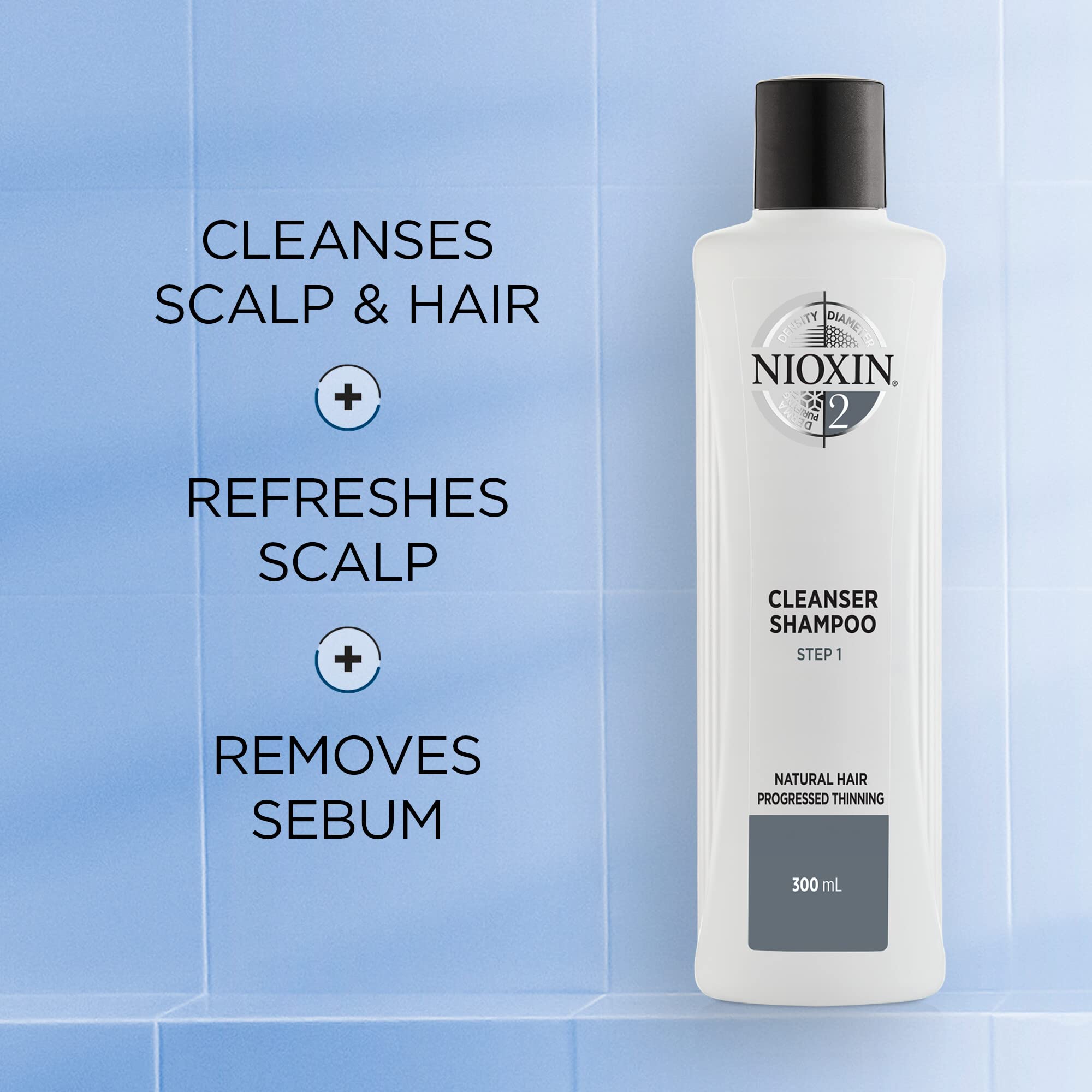 Foto 4 pulgar | Shampoo Nioxin System 2 Limpiador Para Cabello Natural, 1 Litro - Venta Internacional.