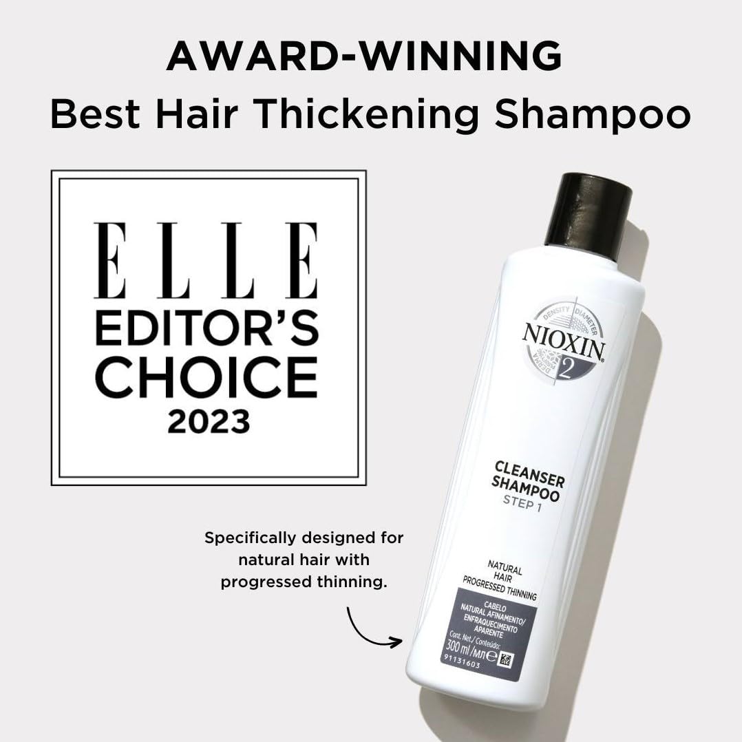 Foto 7 | Shampoo Nioxin System 2 Limpiador Para Cabello Natural, 1 Litro - Venta Internacional.