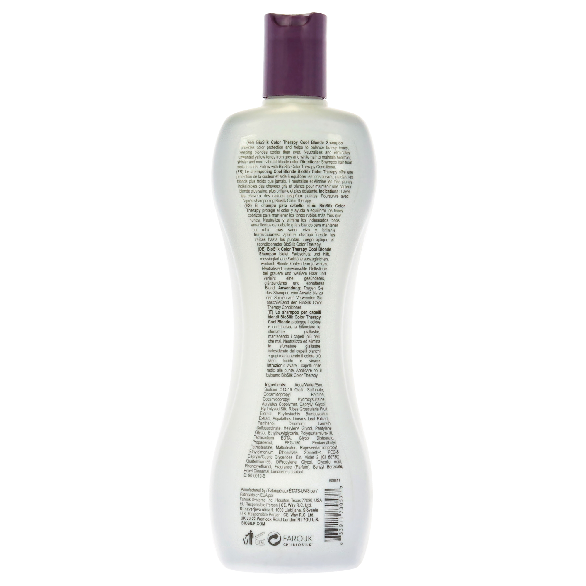 Foto 4 pulgar | Champú Biosilk Color Therapy Cool Blonde 355 Ml, Unisex - Venta Internacional.