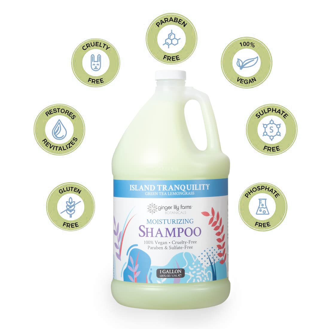 Foto 4 | Champú Ginger Lily Farms Botanicals Island Tranquility 1l - Venta Internacional.