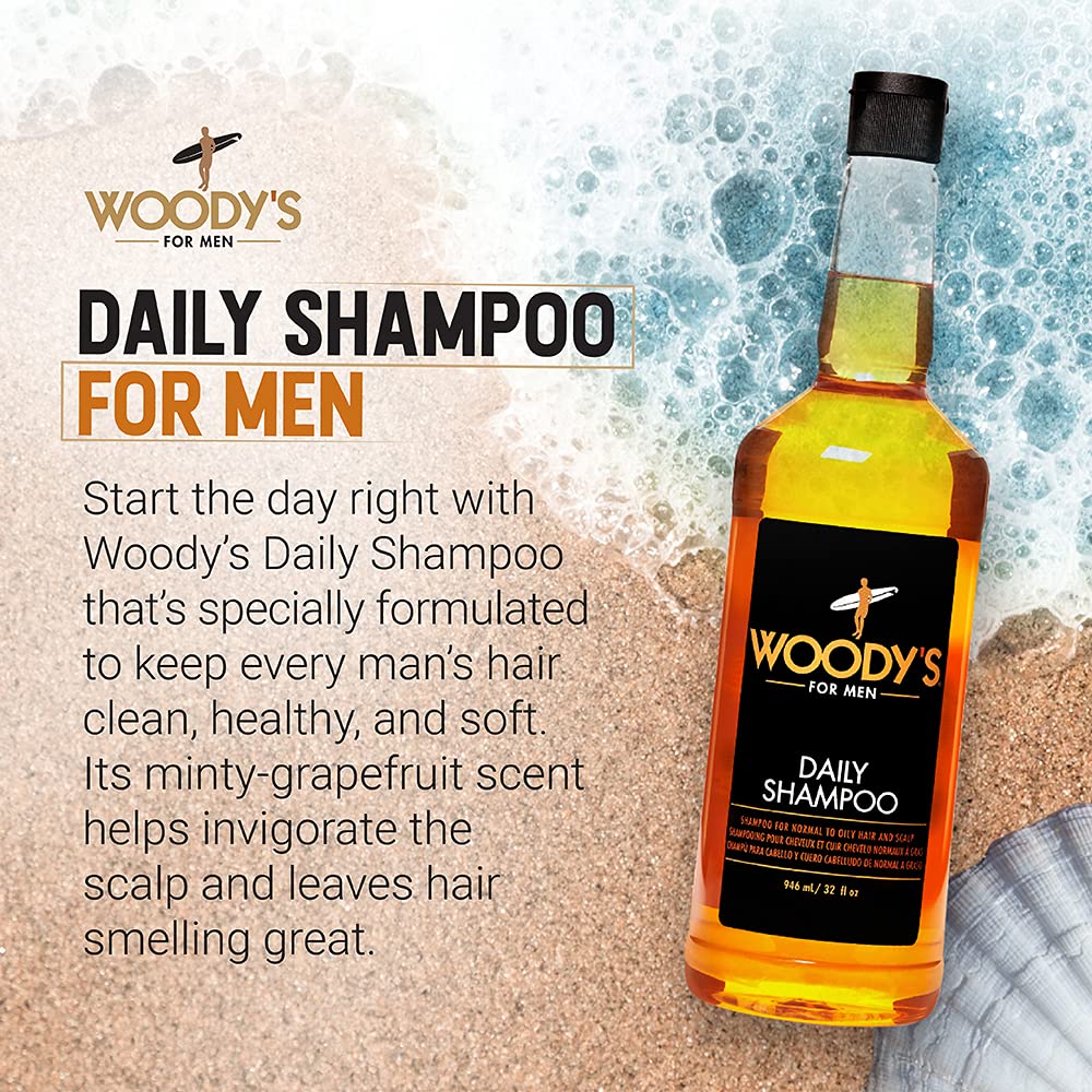 Foto 3 pulgar | Champú Woody's Men's Daily Para Todo Tipo De Cabello 960 Ml Con Vitaminas - Venta Internacional.