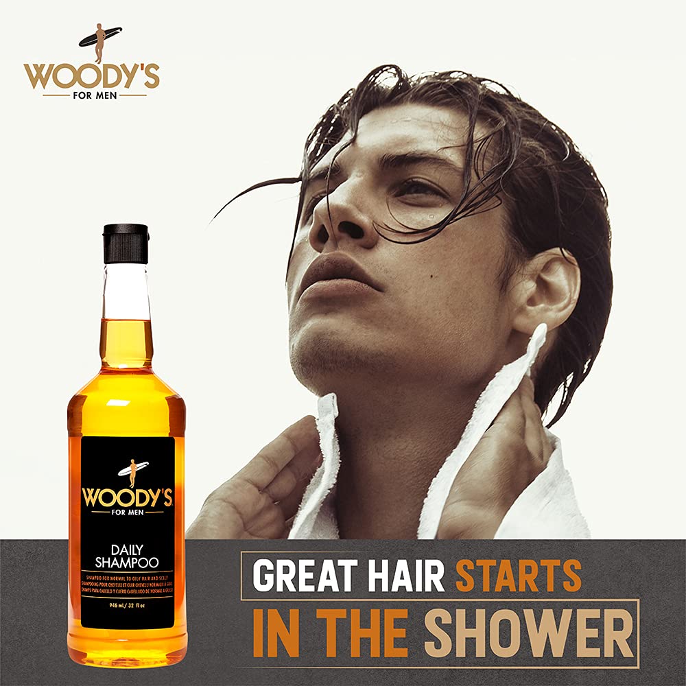 Foto 4 pulgar | Champú Woody's Men's Daily Para Todo Tipo De Cabello 960 Ml Con Vitaminas - Venta Internacional.