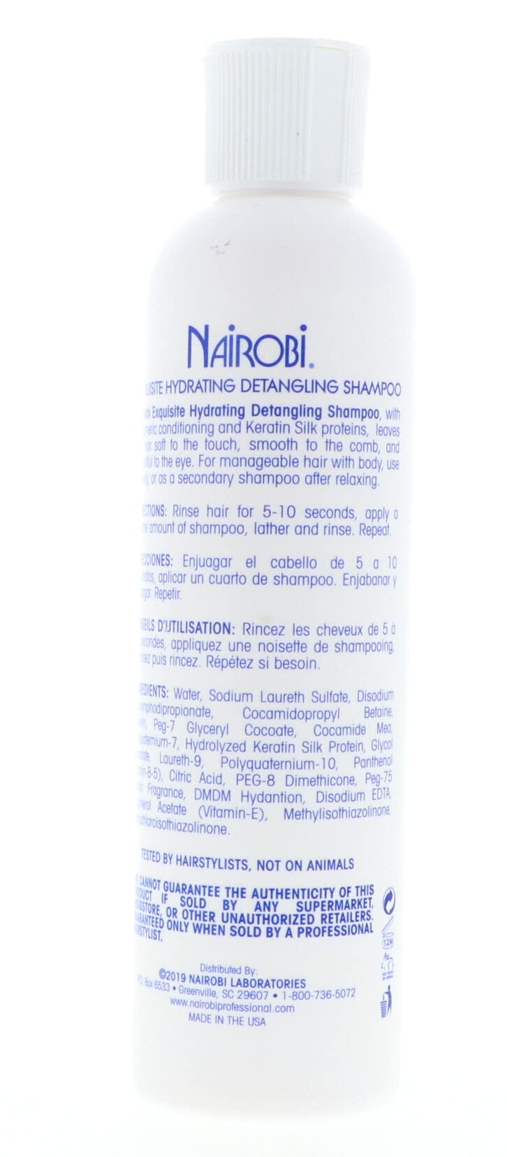 Foto 8 pulgar | Champú Nairobi Exquisite Hydrating Detangling 240 Ml, Unisex - Venta Internacional.