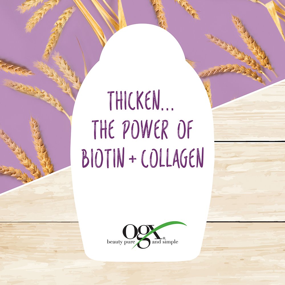 Foto 5 pulgar | Champú Ogx Thick & Full + Biotina Y Colágeno 750 Ml - Venta Internacional.