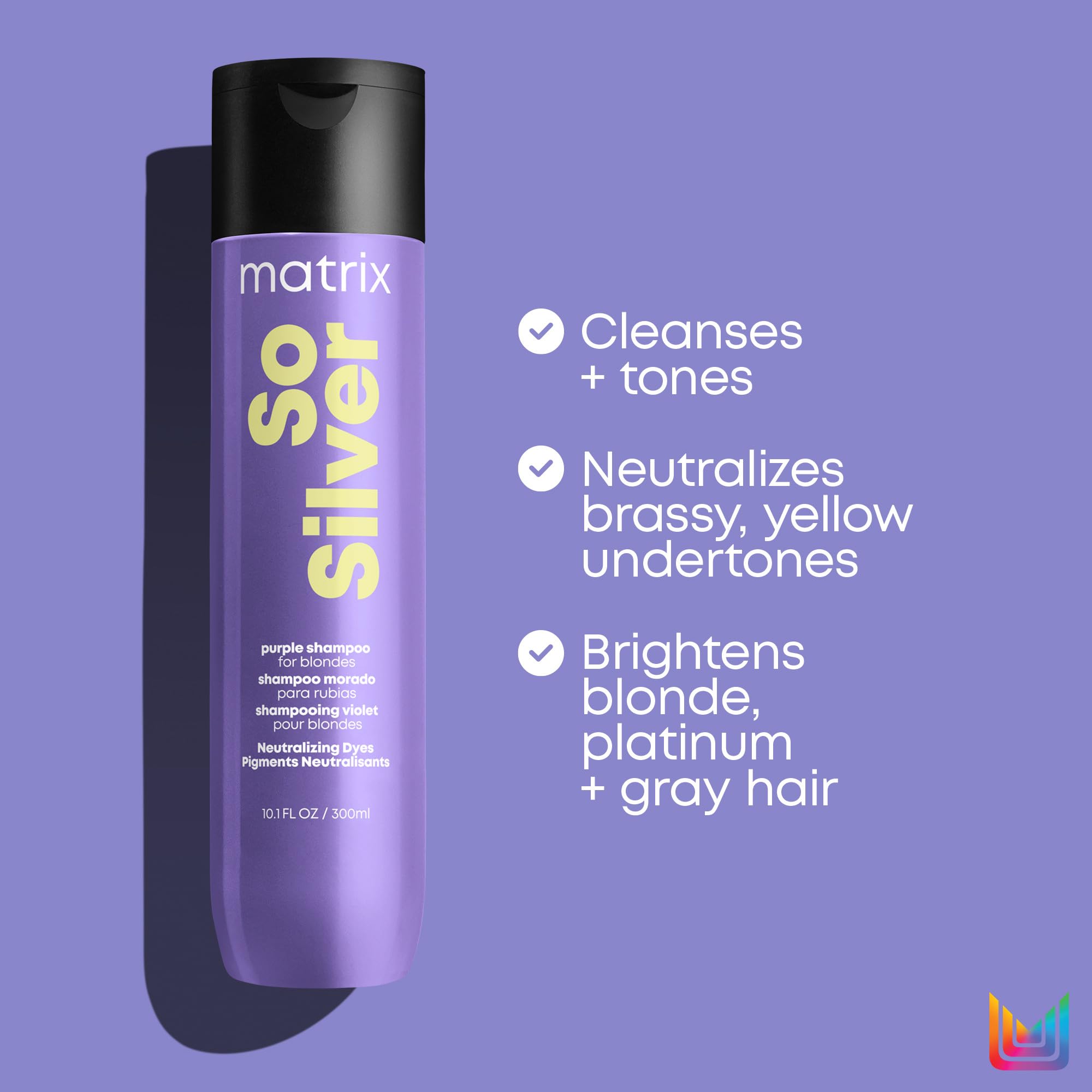 Foto 5 pulgar | Champú Matrix So Silver Purple, 1 Litro, Para Cabello Teñido - Venta Internacional.