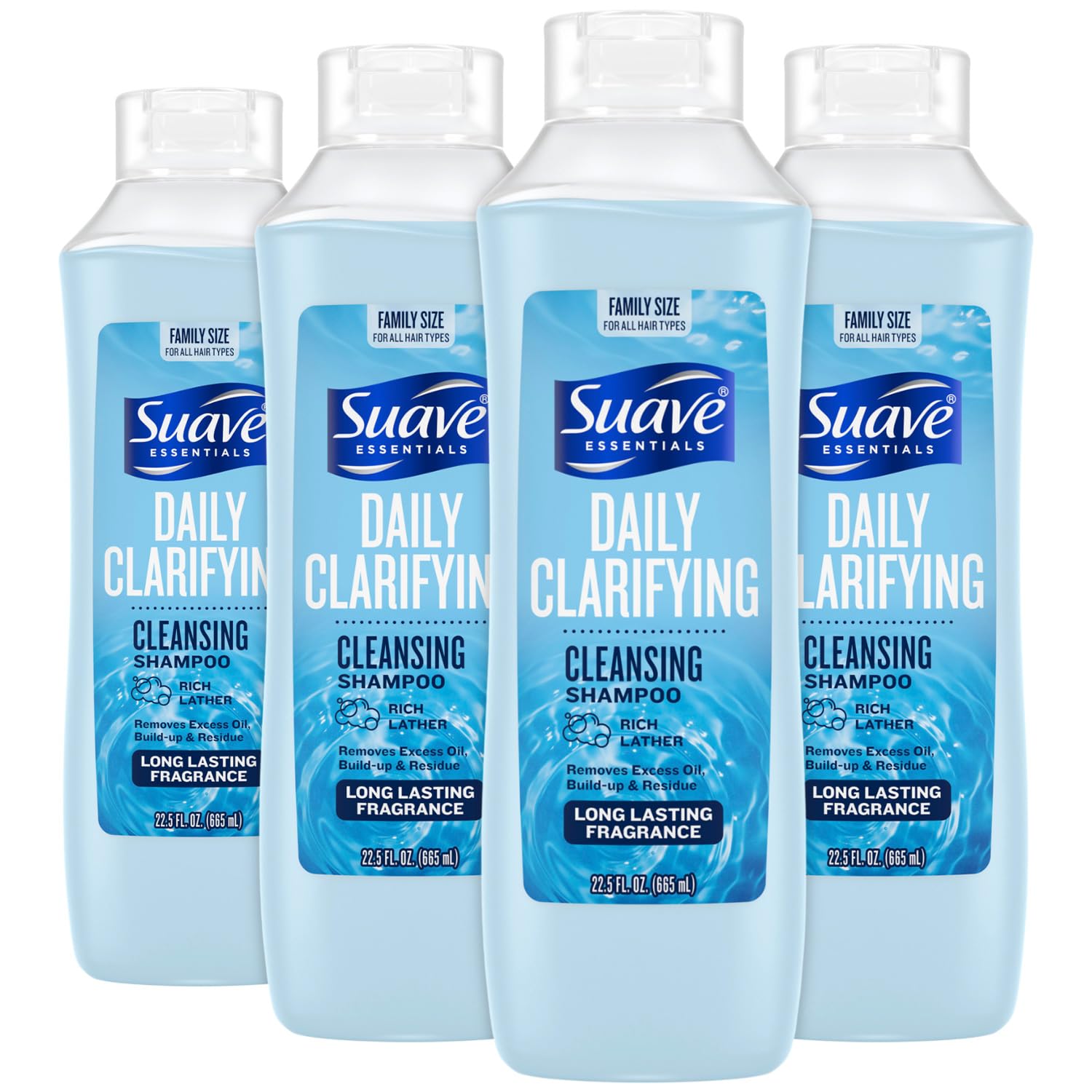 Foto 2 pulgar | Shampoo Suave Clarifying Con Ph Balanceado, 665 Ml, Paquete De 4 Unidades - Venta Internacional.