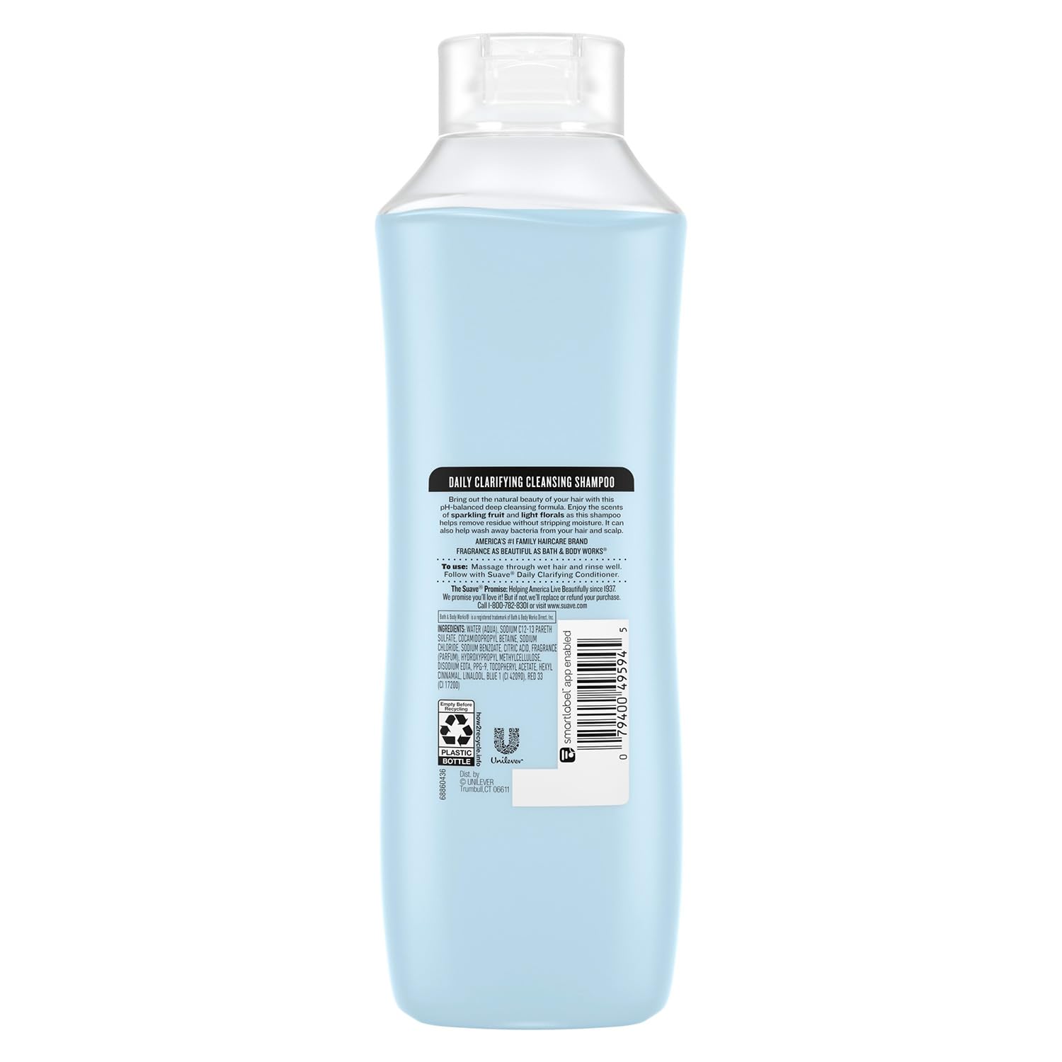 Foto 3 pulgar | Shampoo Suave Clarifying Con Ph Balanceado, 665 Ml, Paquete De 4 Unidades - Venta Internacional.