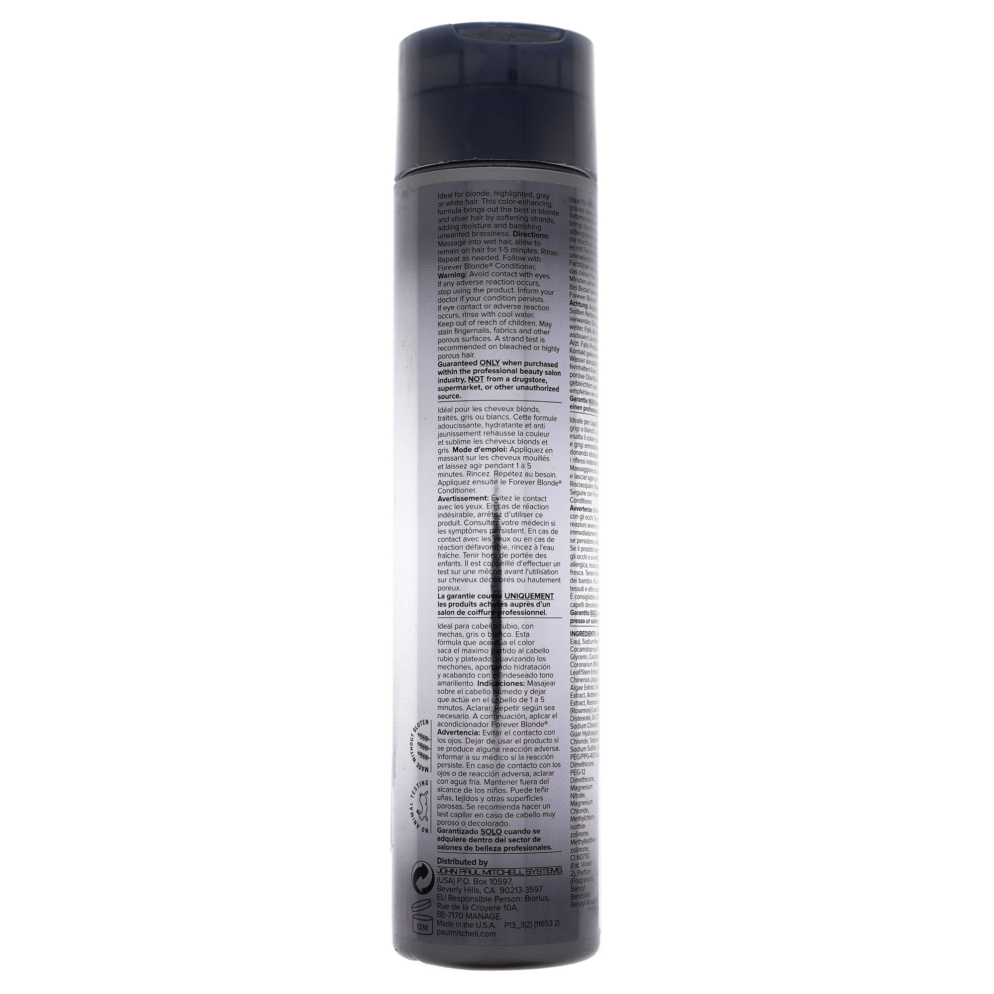 Foto 4 pulgar | Champú Paul Mitchell Platinum Blonde 300 Ml Unisex - Venta Internacional.