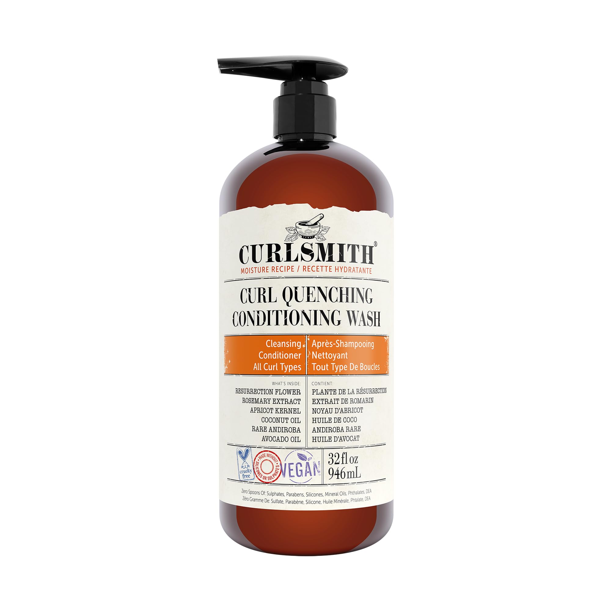 Jabón Acondicionador Curlsmith Curl Quenching 2 En 1, 960 Ml, Vegano - Venta Internacional.