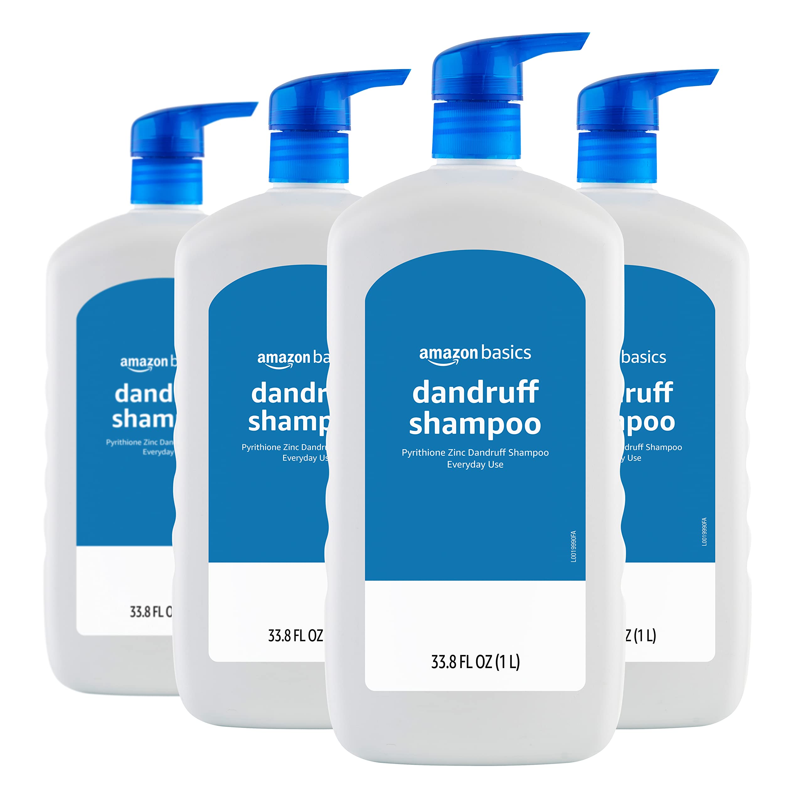 Foto 1 | Champú Amazon Basics Para Caspa De Uso Diario, 1 Litro, Paquete De 4 - Venta Internacional.