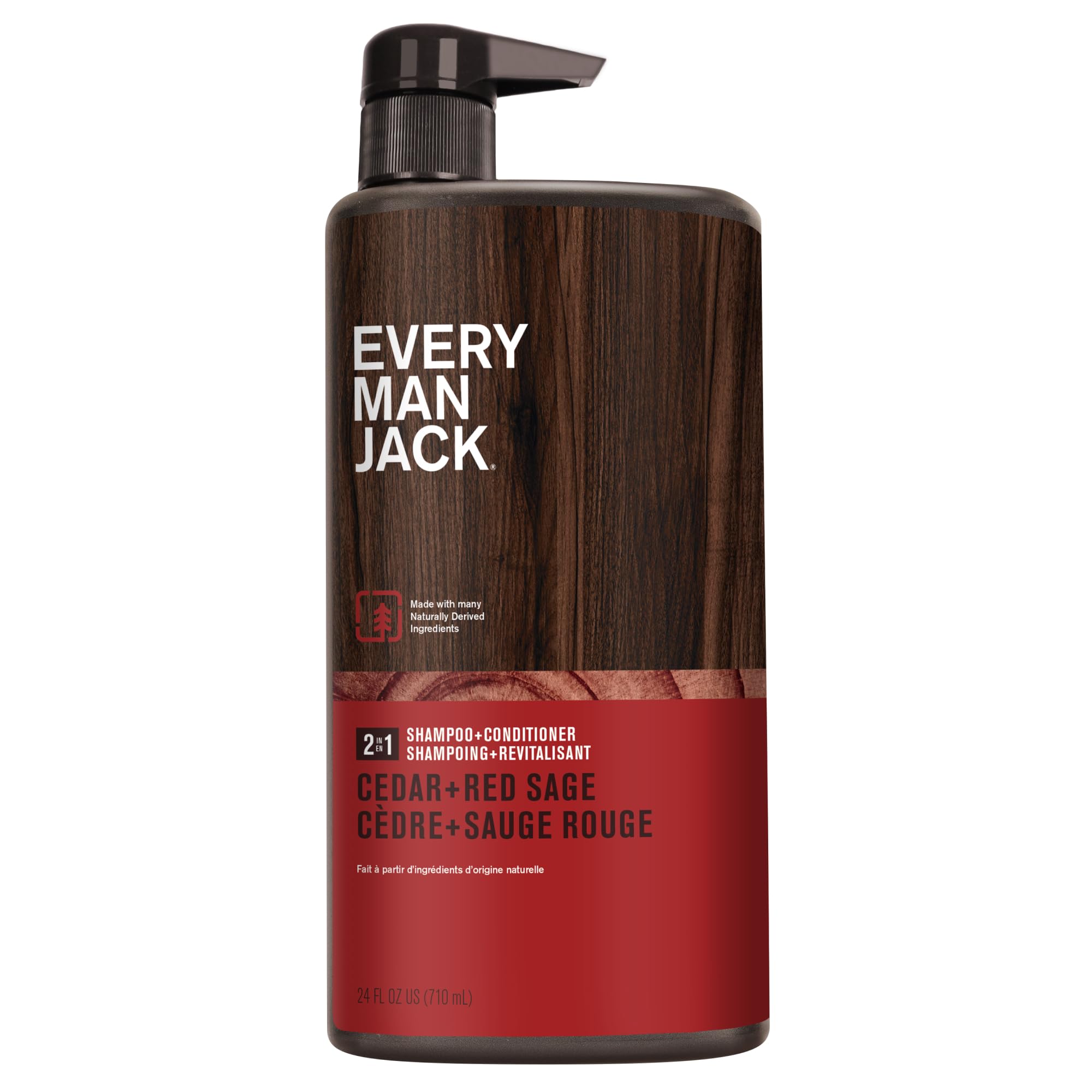 Champú Y Acondicionador Every Man Jack Cedar And Red Sage, 720 Ml - Venta Internacional.