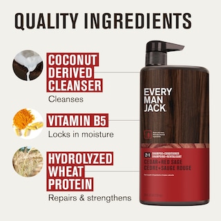Foto 5 | Champú Y Acondicionador Every Man Jack Cedar And Red Sage, 720 Ml - Venta Internacional.