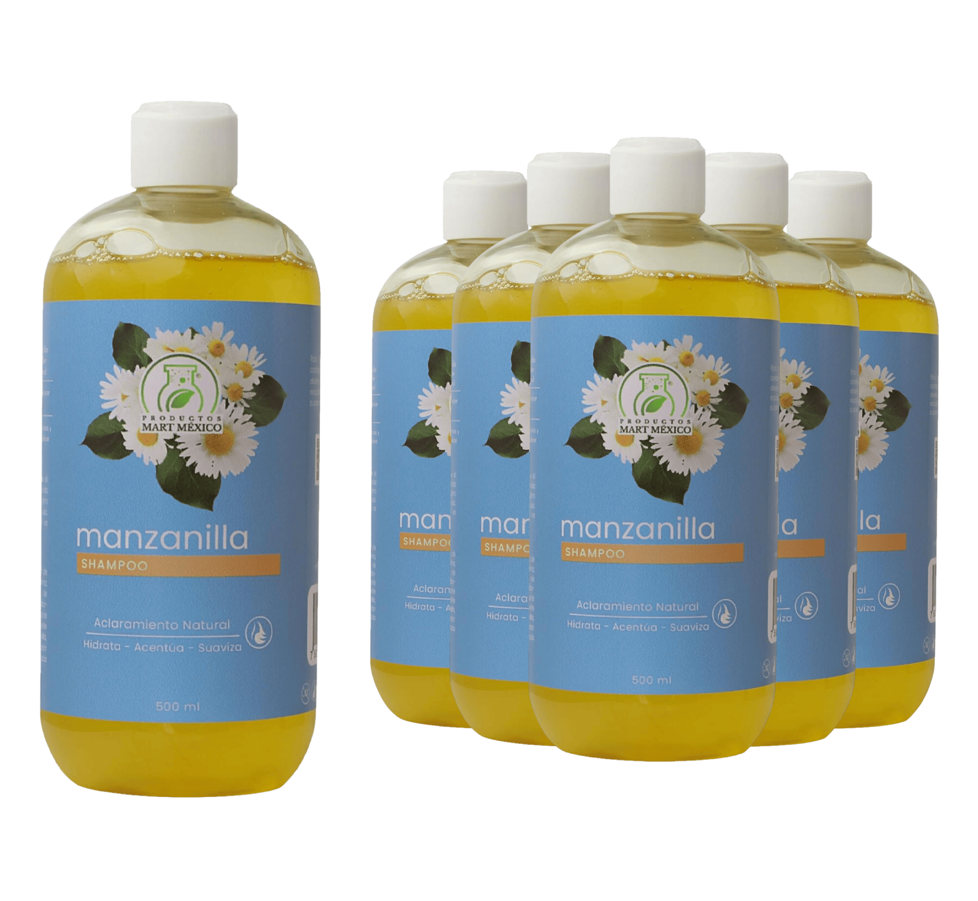 Foto 2 pulgar | Shampoo De Manzanilla, Pack 6 Piezas
Productos Mart Mexico 500 Ml
