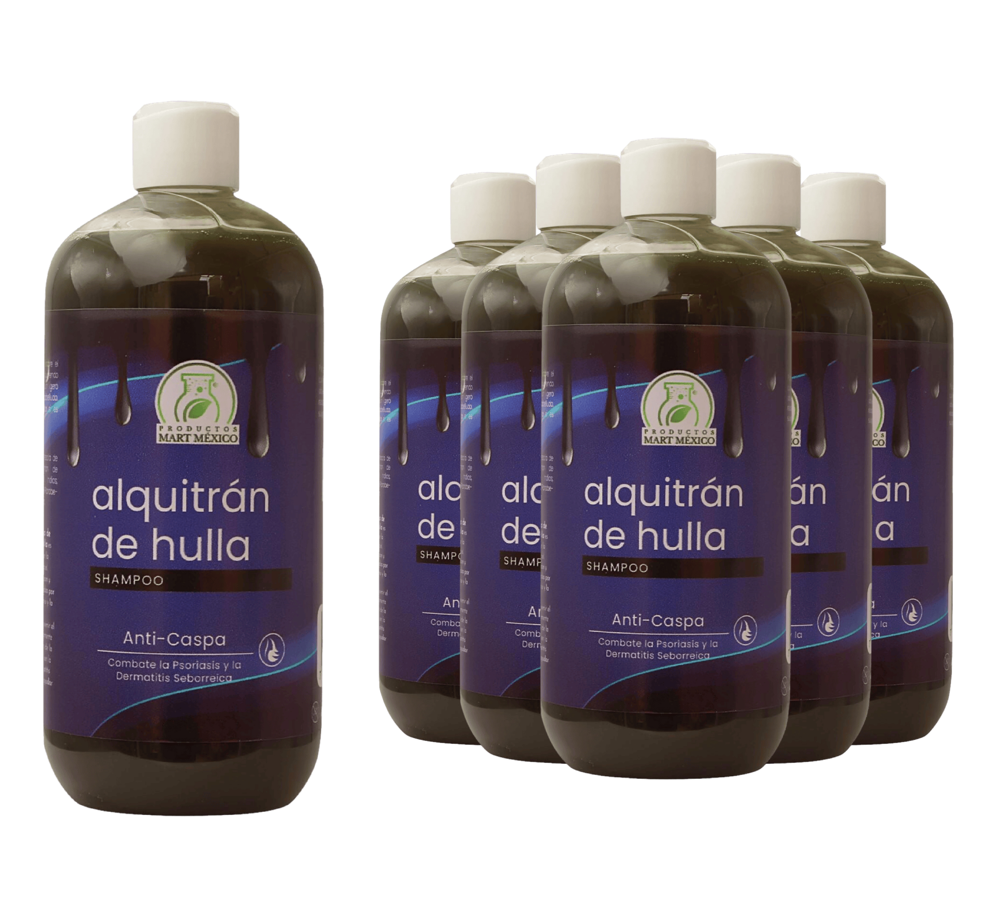 Foto 2 pulgar | Shampoo De Alquitrán Pack 6 Piezas
Productos Mart Mexico 500 Ml