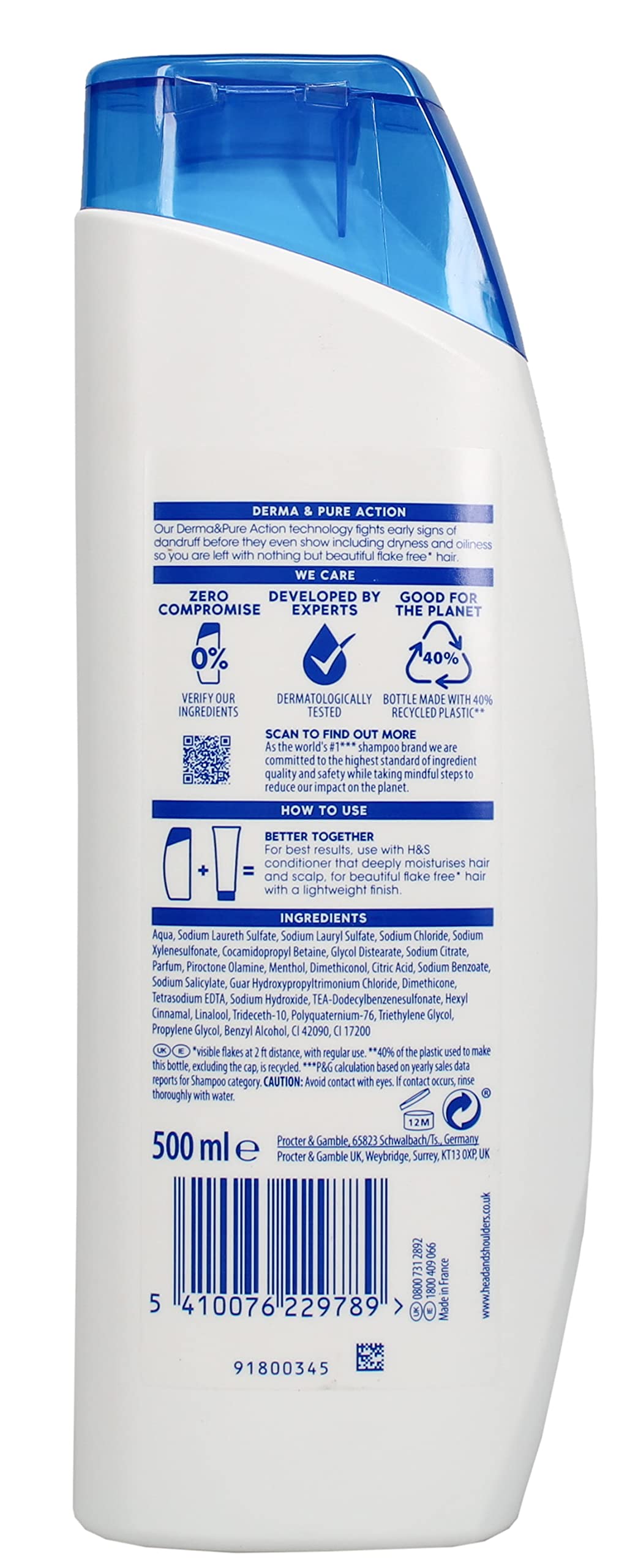 Foto 3 pulgar | Champú Head & Shoulders Anticaspa Cool Menthol 500 Ml (paquete De 2) - Venta Internacional.