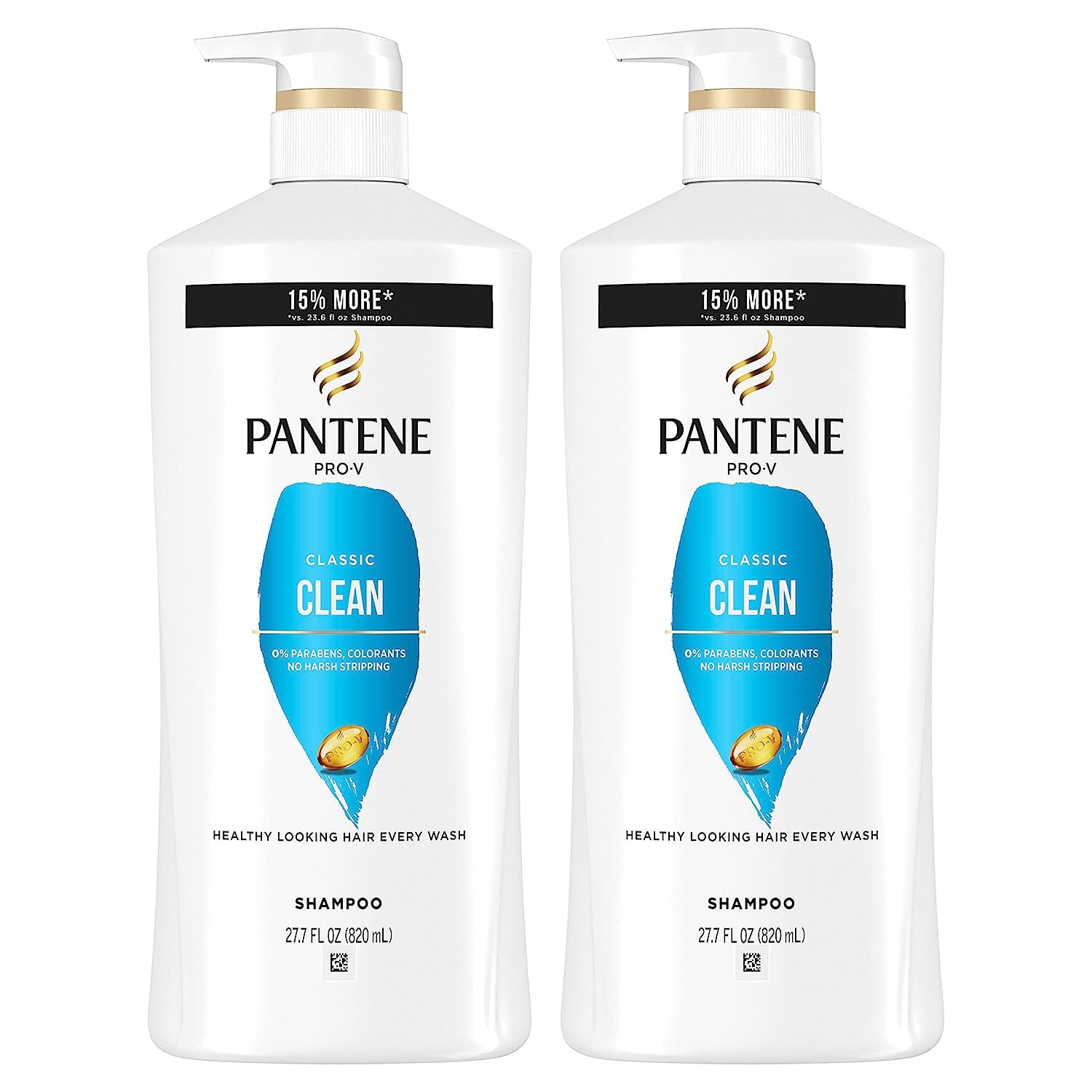 Foto 2 pulgar | Champú Pantene Classic Clean, Paquete Doble, 1,65 Litros Con Tratamiento Para El Cabello - Venta Internacional.