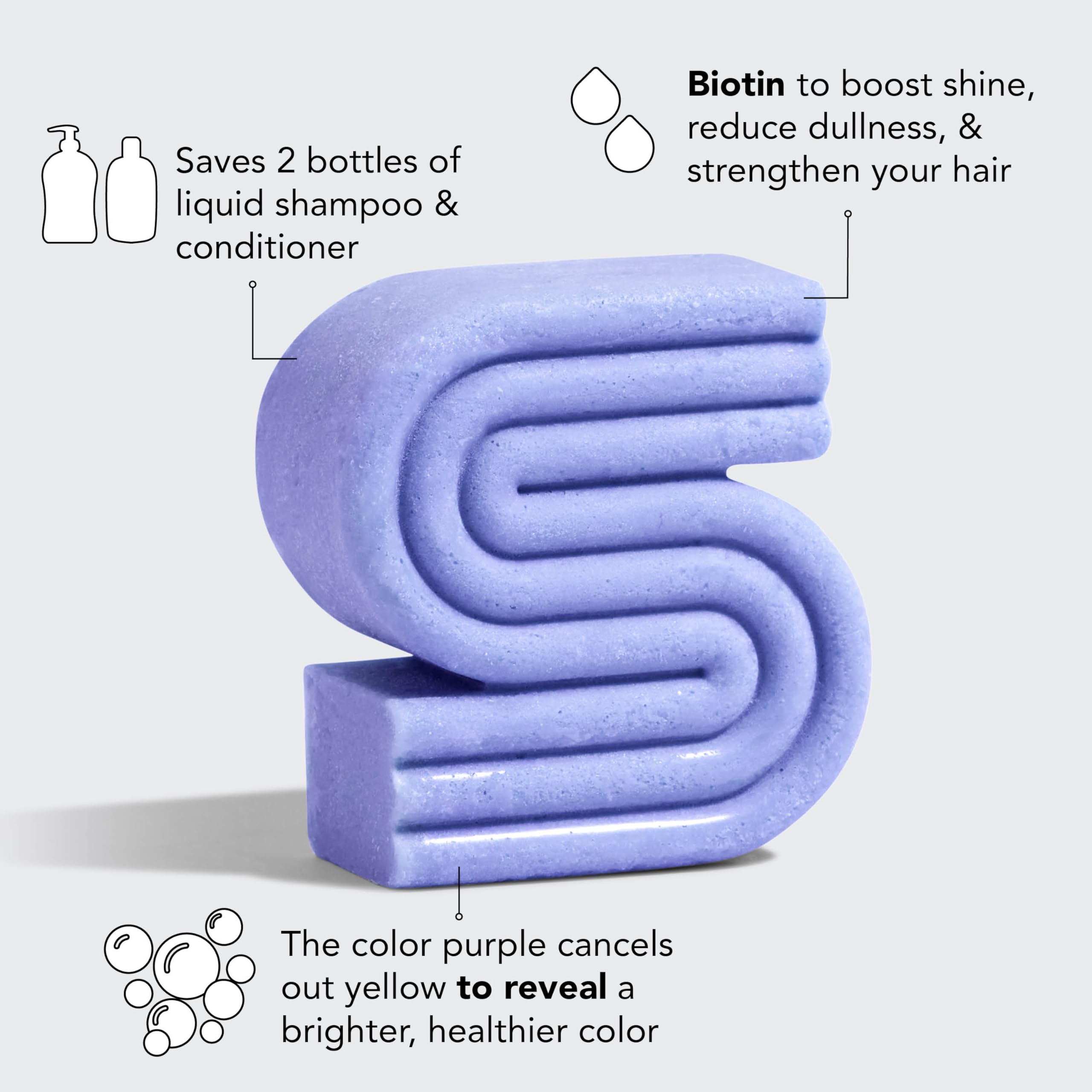 Foto 6 | Shampoo Bar Kitsch Purple Tonificante Para Cabello Teñido - Venta Internacional.