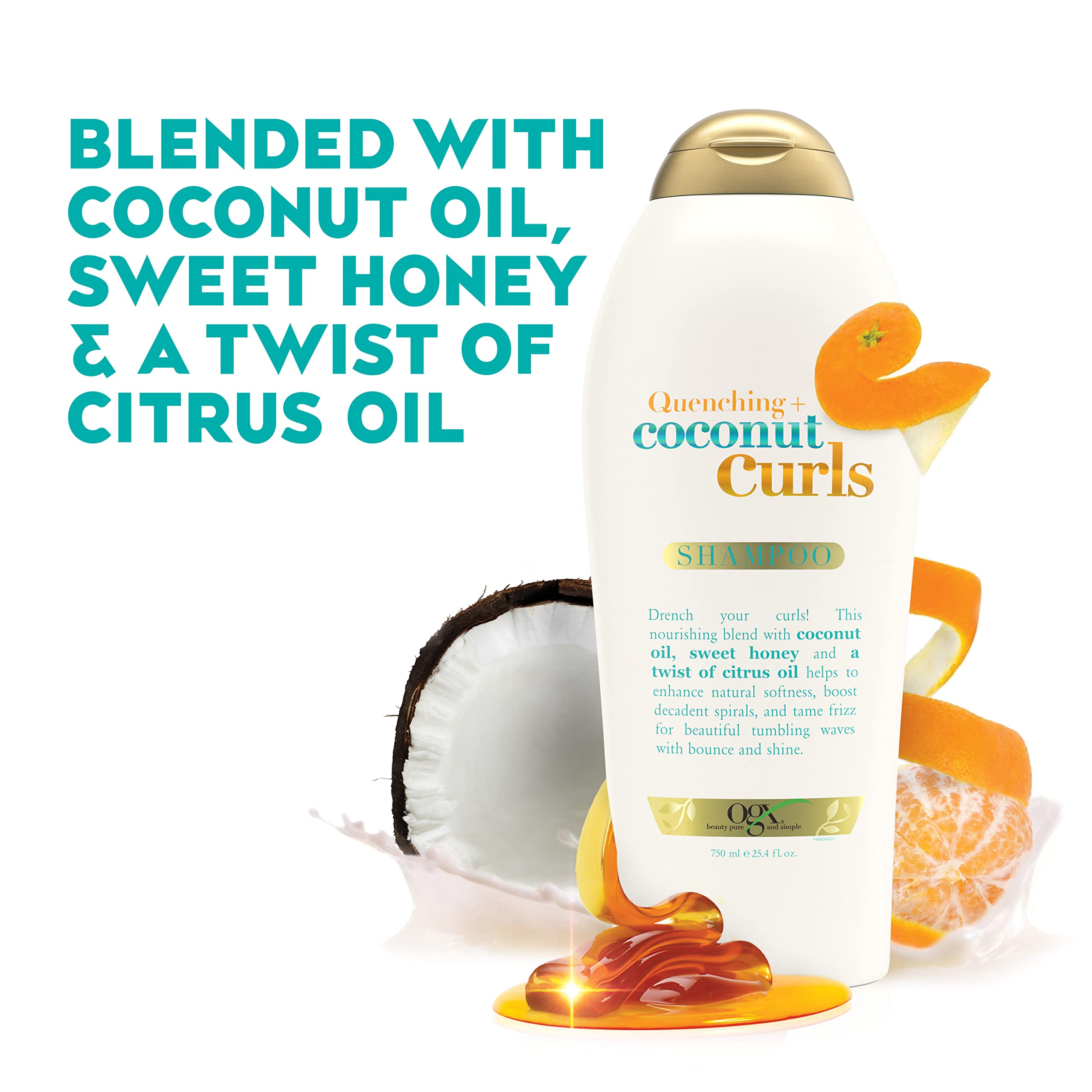 Foto 3 | Champú Ogx Coconut Curls 750 Ml (paquete De 2) - Venta Internacional.